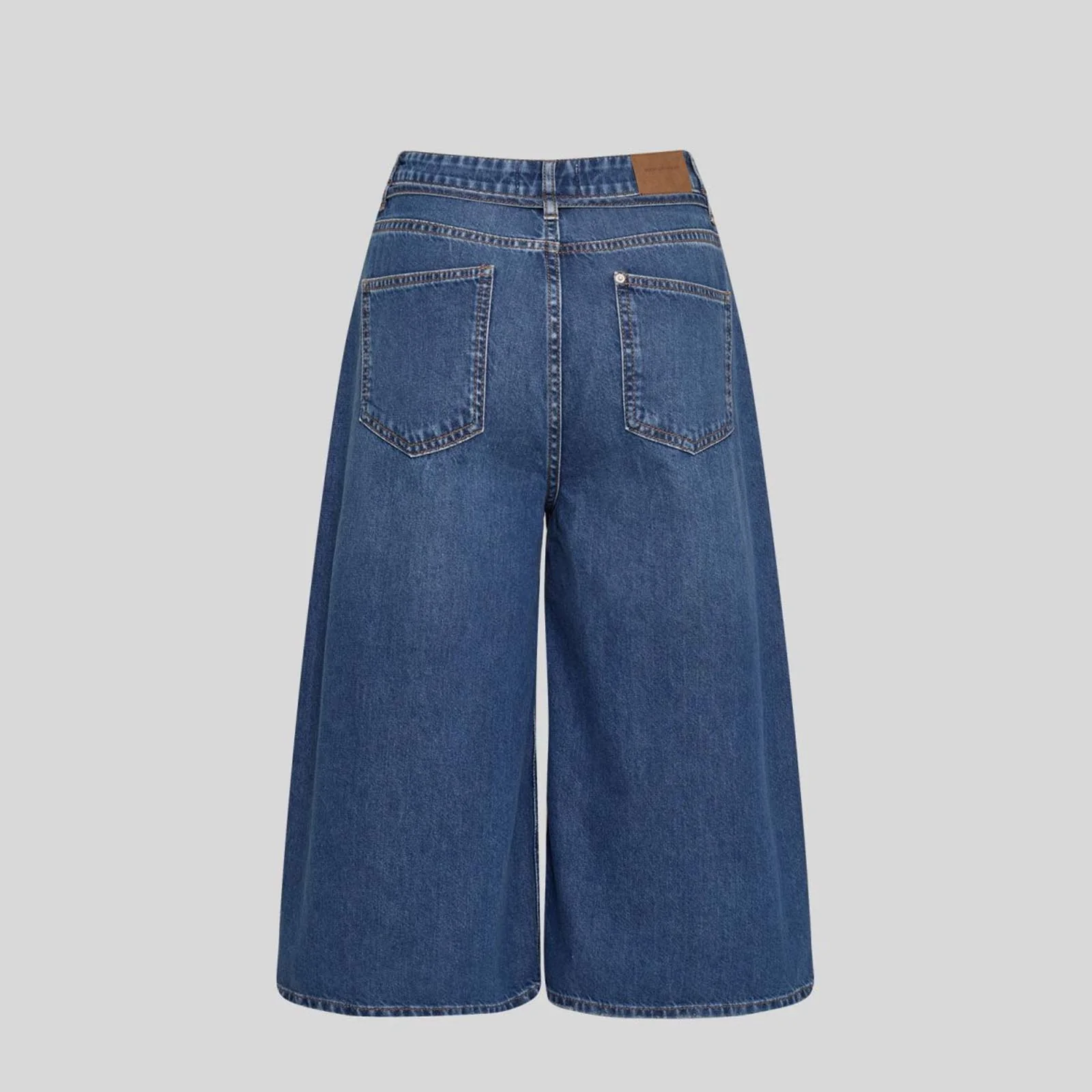 MSCHKine Lis Culotte Jeans mid blue wash - Image 5