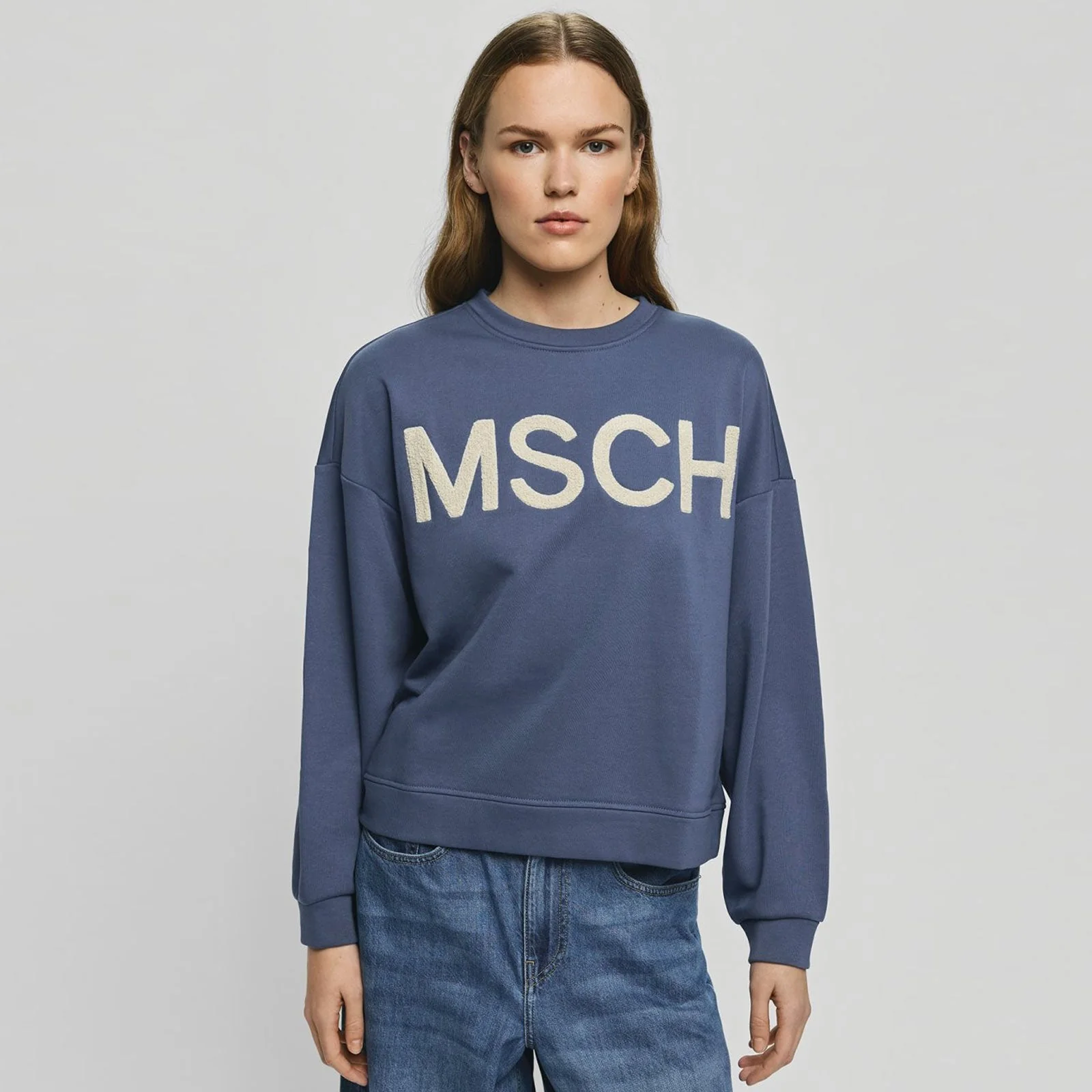 MSCHMela Briena MSCH Sweatshirt vintage indigo/oatmeal