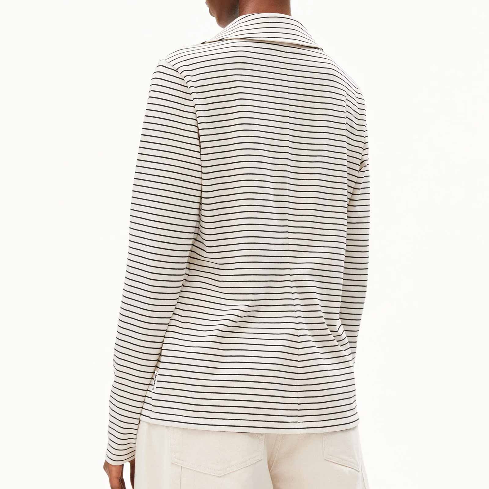 Nalaannia Stripe Blouse oatmilk-black - Image 2