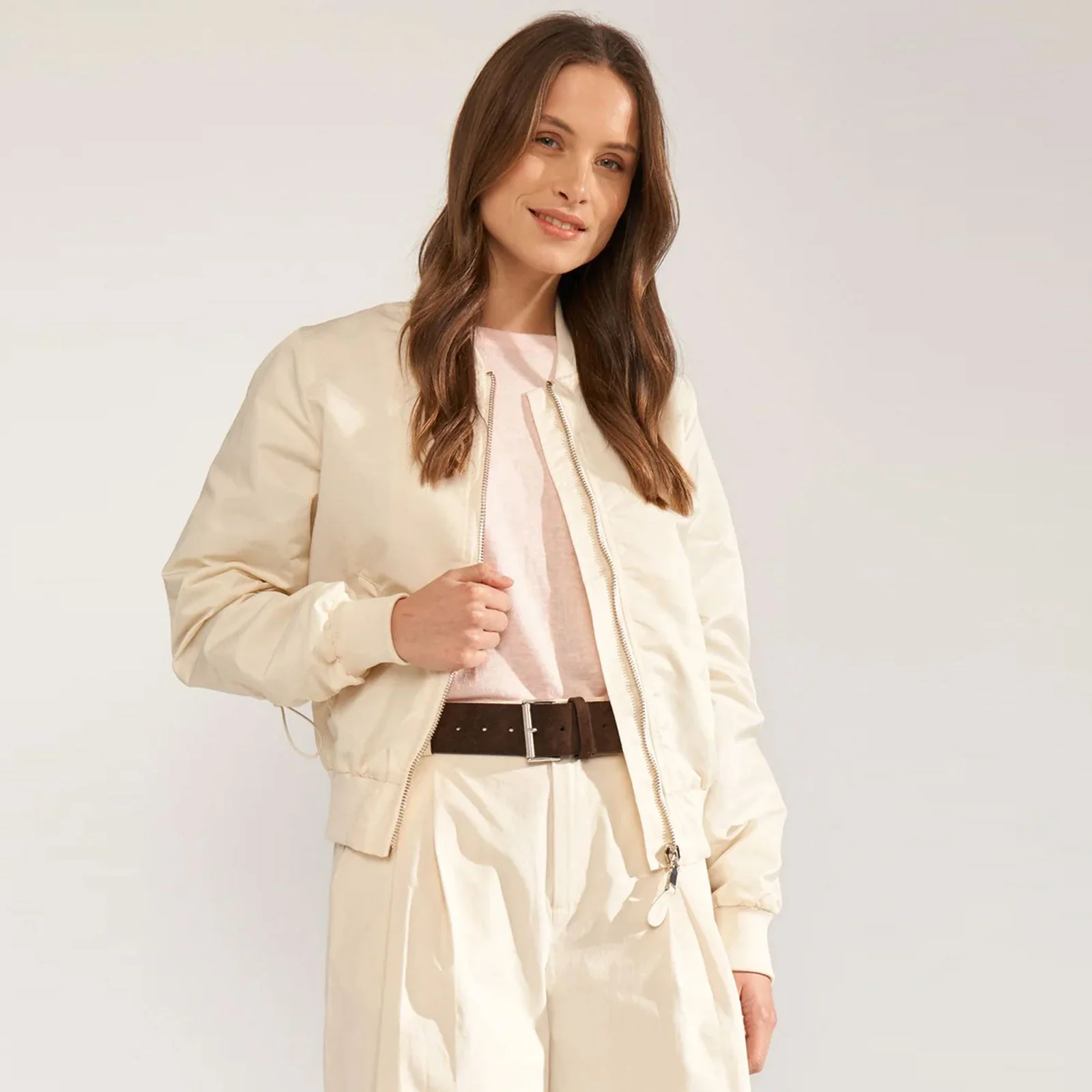 Nualisandra Bomber jacket whitecap gray