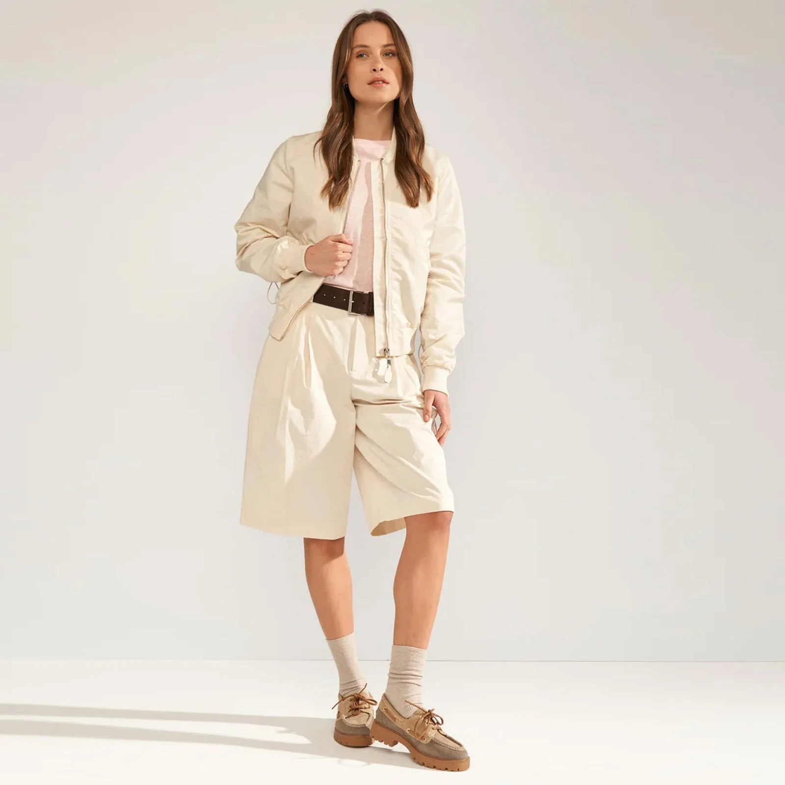Nualisandra Bomber jacket whitecap gray - Image 3