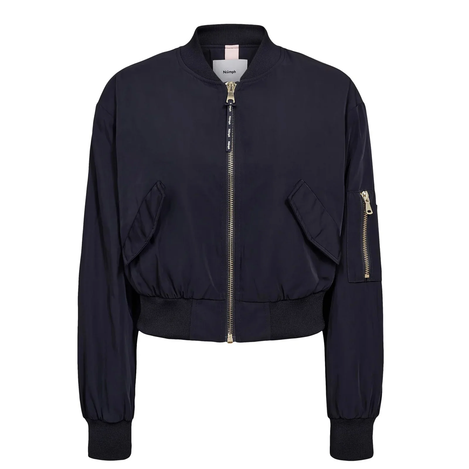 Numianna Cropped Bomber Jacket salute - Image 4