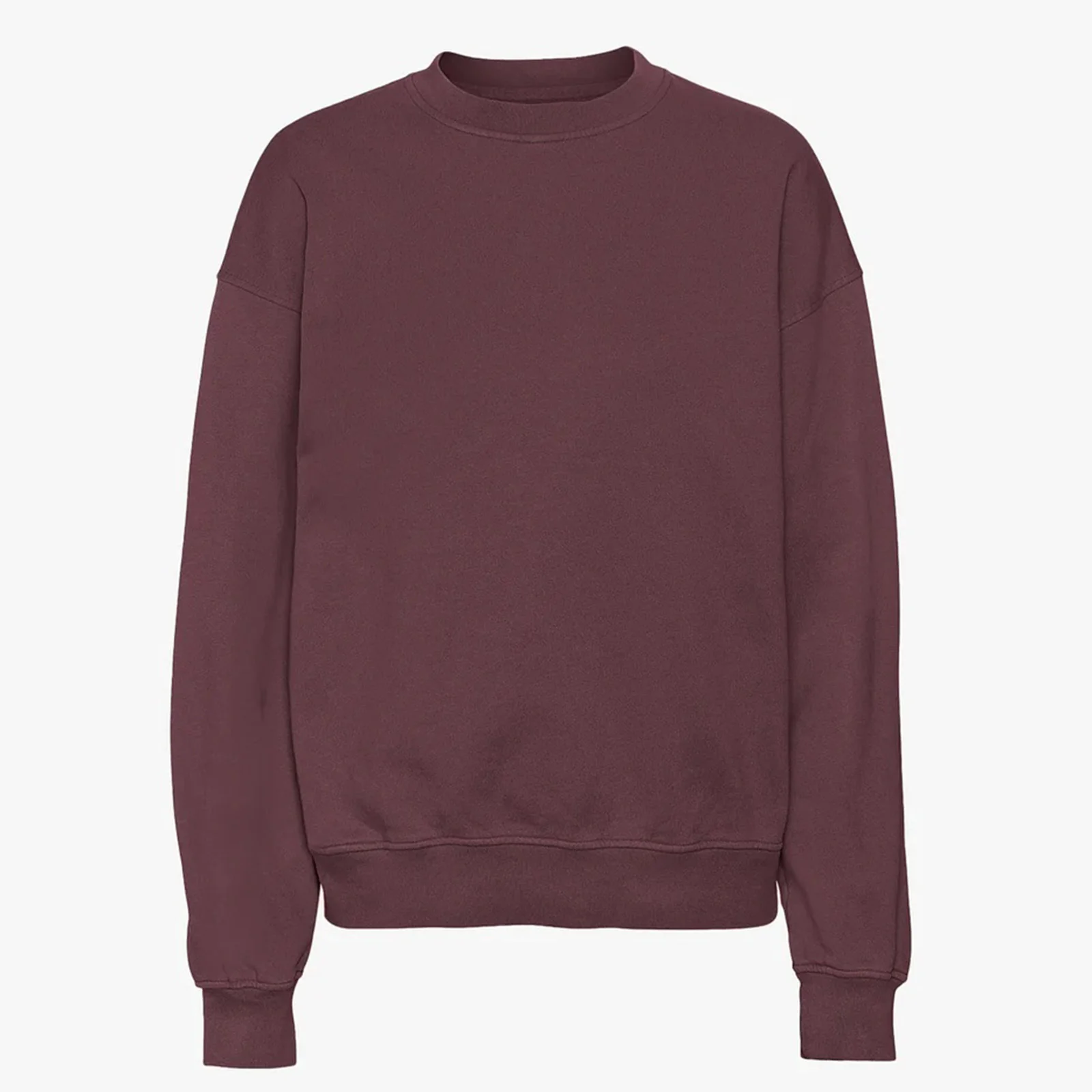 Organic Oversized Crew dusty plum
