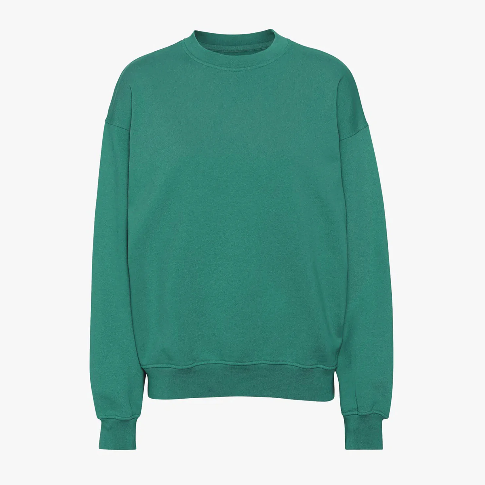 Organic Oversized Crew pine green