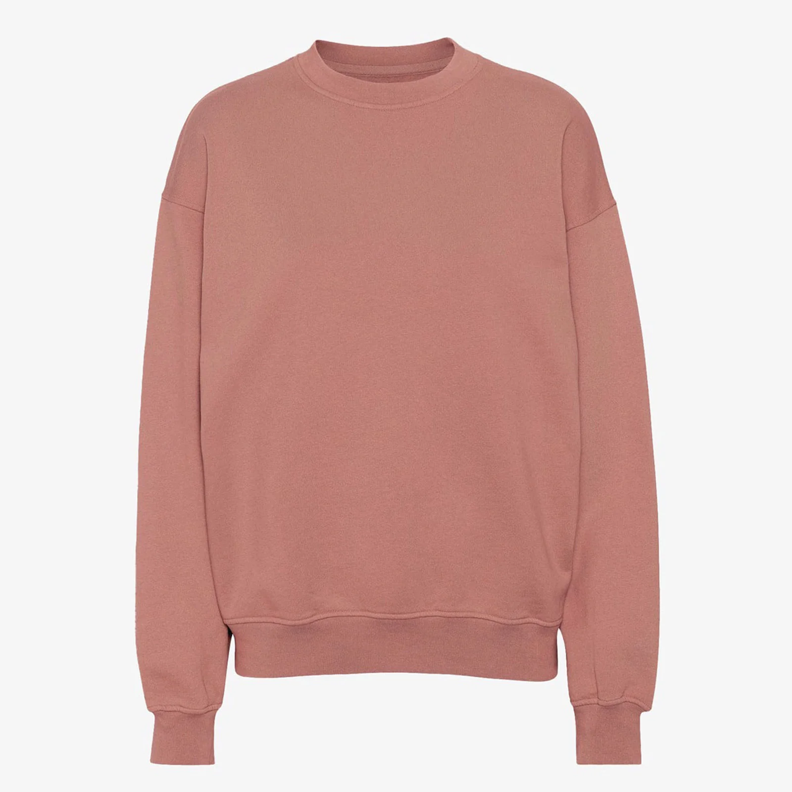 Organic Oversized Crew rosewood mist