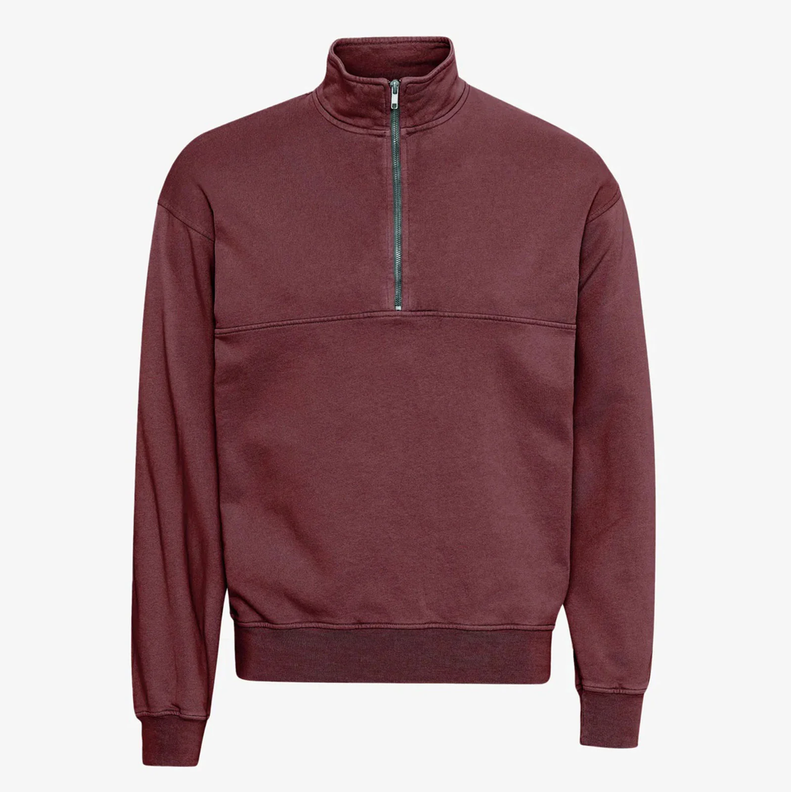 Organic Quarter Zip dusty plum