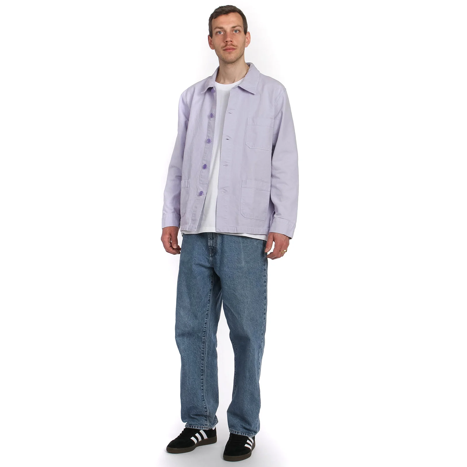 Organic Workwear Jacket soft lavender - Image 2