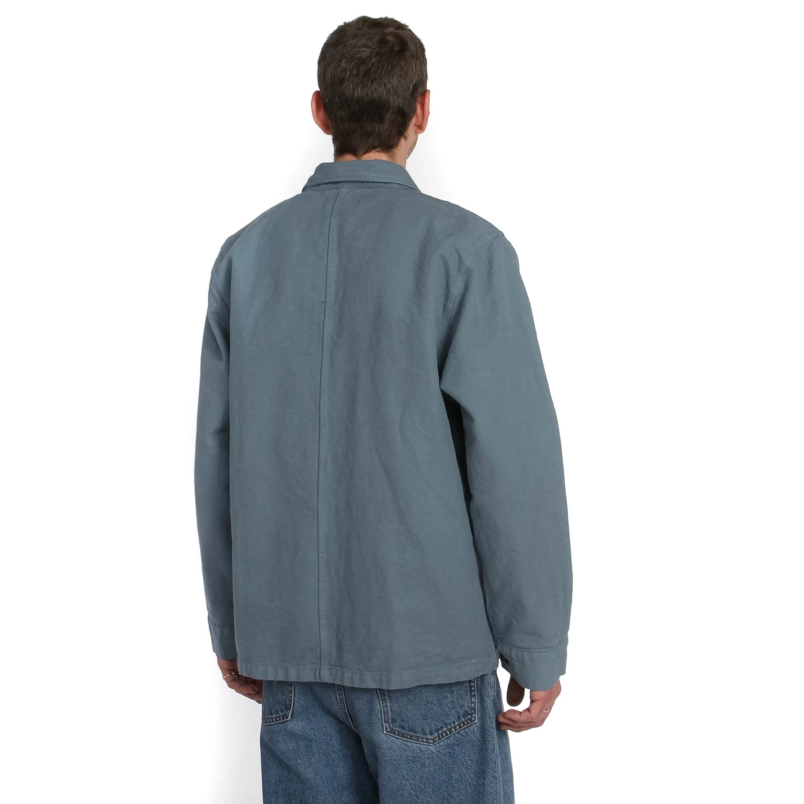 Organic Workwear Jacket stone blue - Image 5
