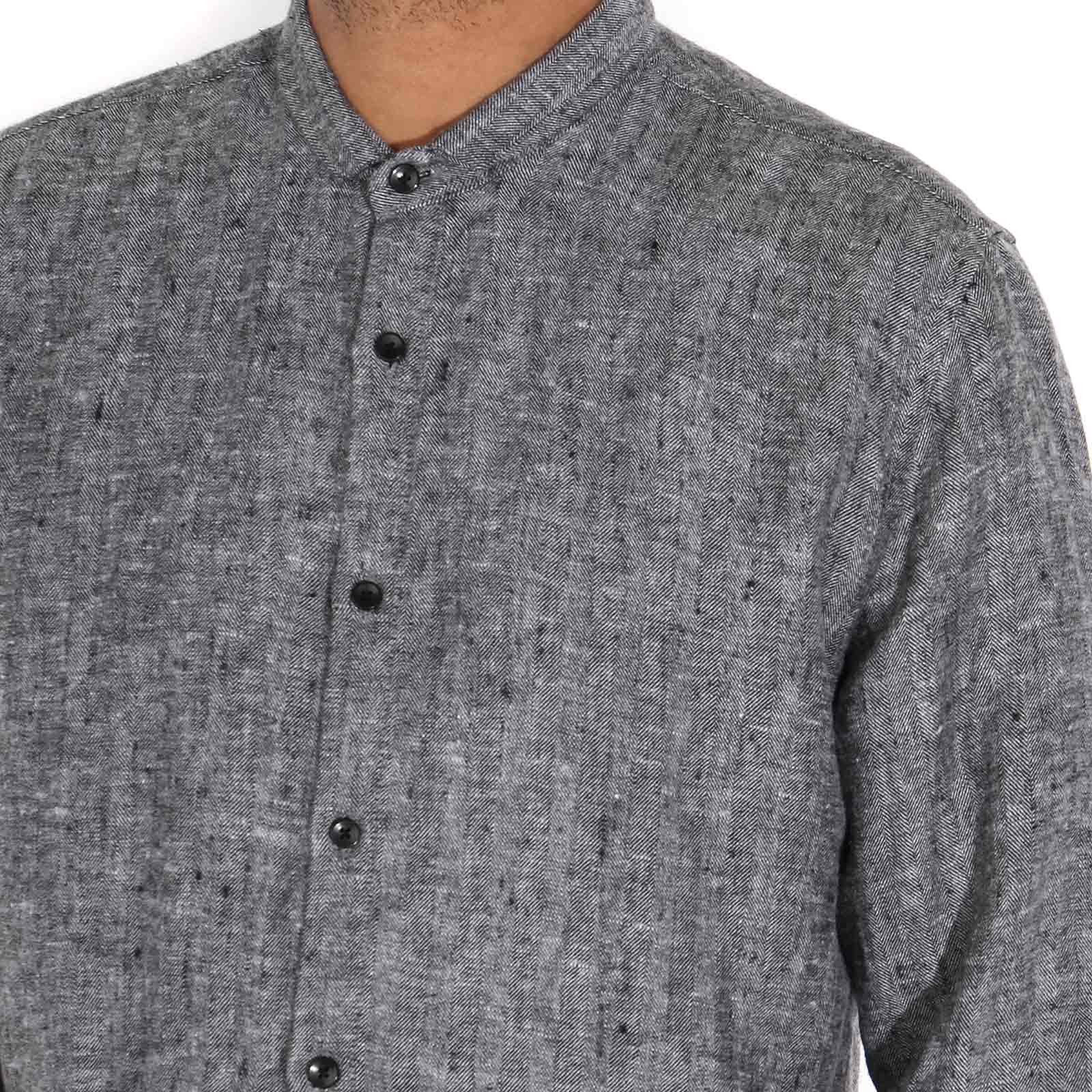 Pala Chevron Shirt grey stripes - Image 3