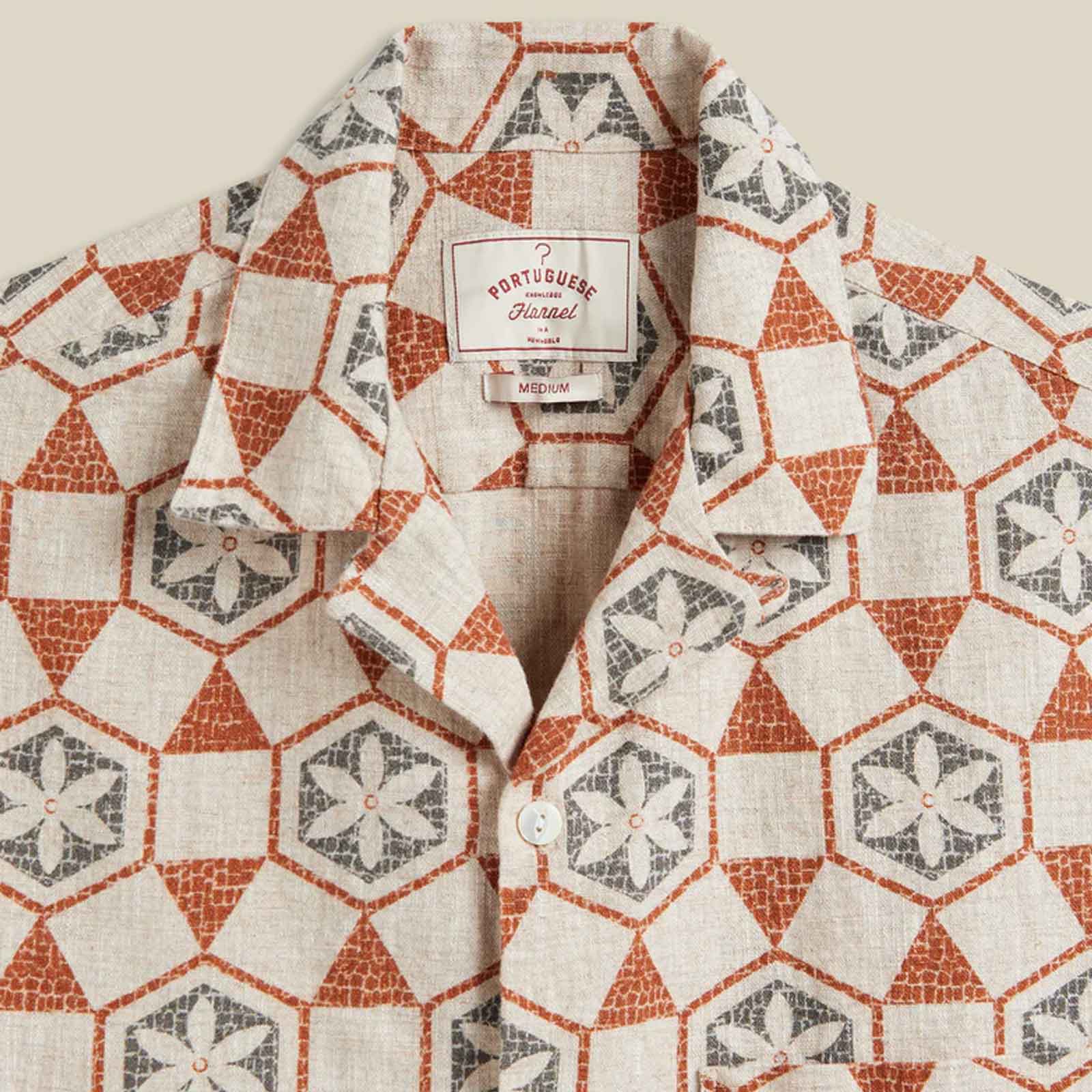 Pavement S/S Shirt multi sand/burnt sienna - Image 2