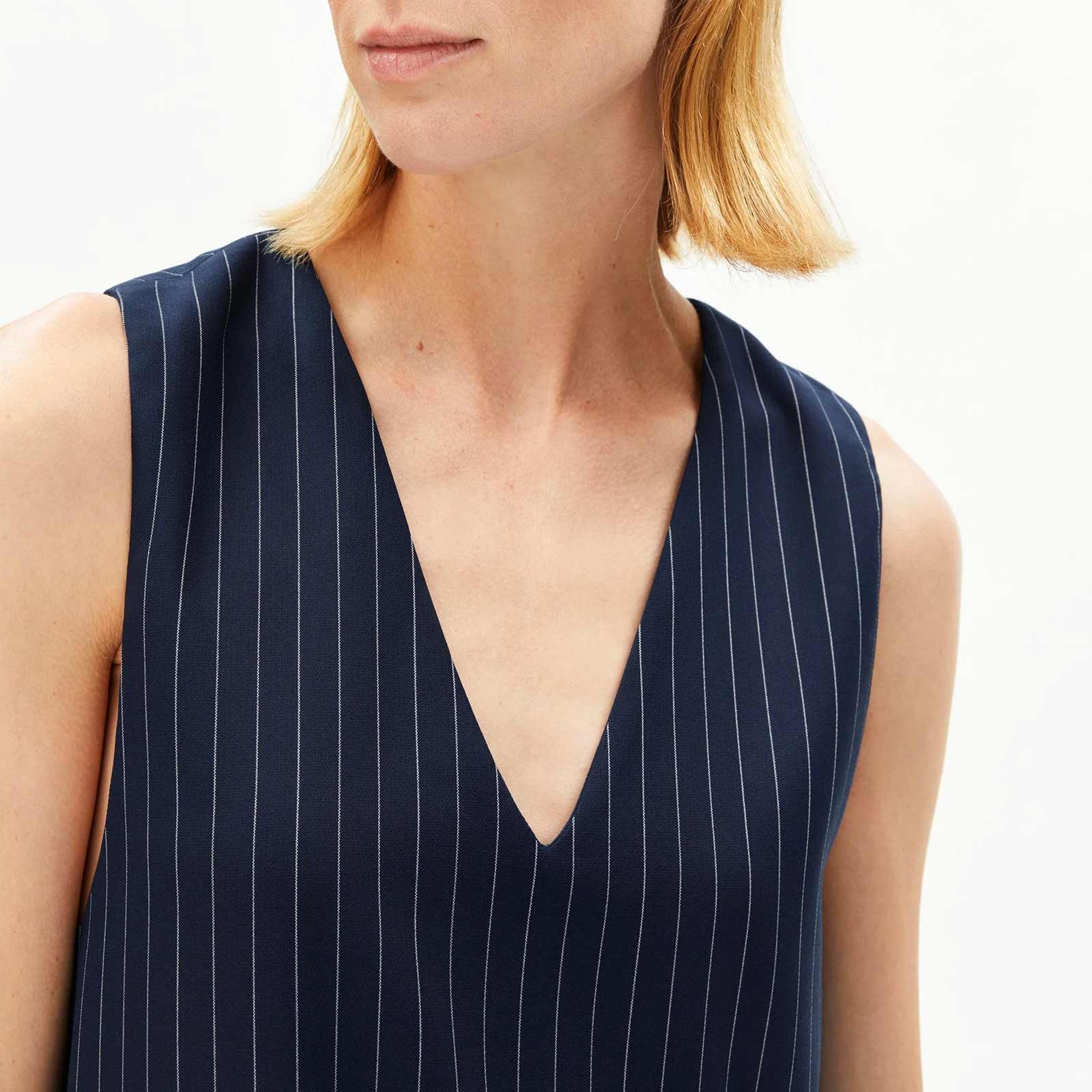 Pinaafo Striped Dress night sky/white - Image 5