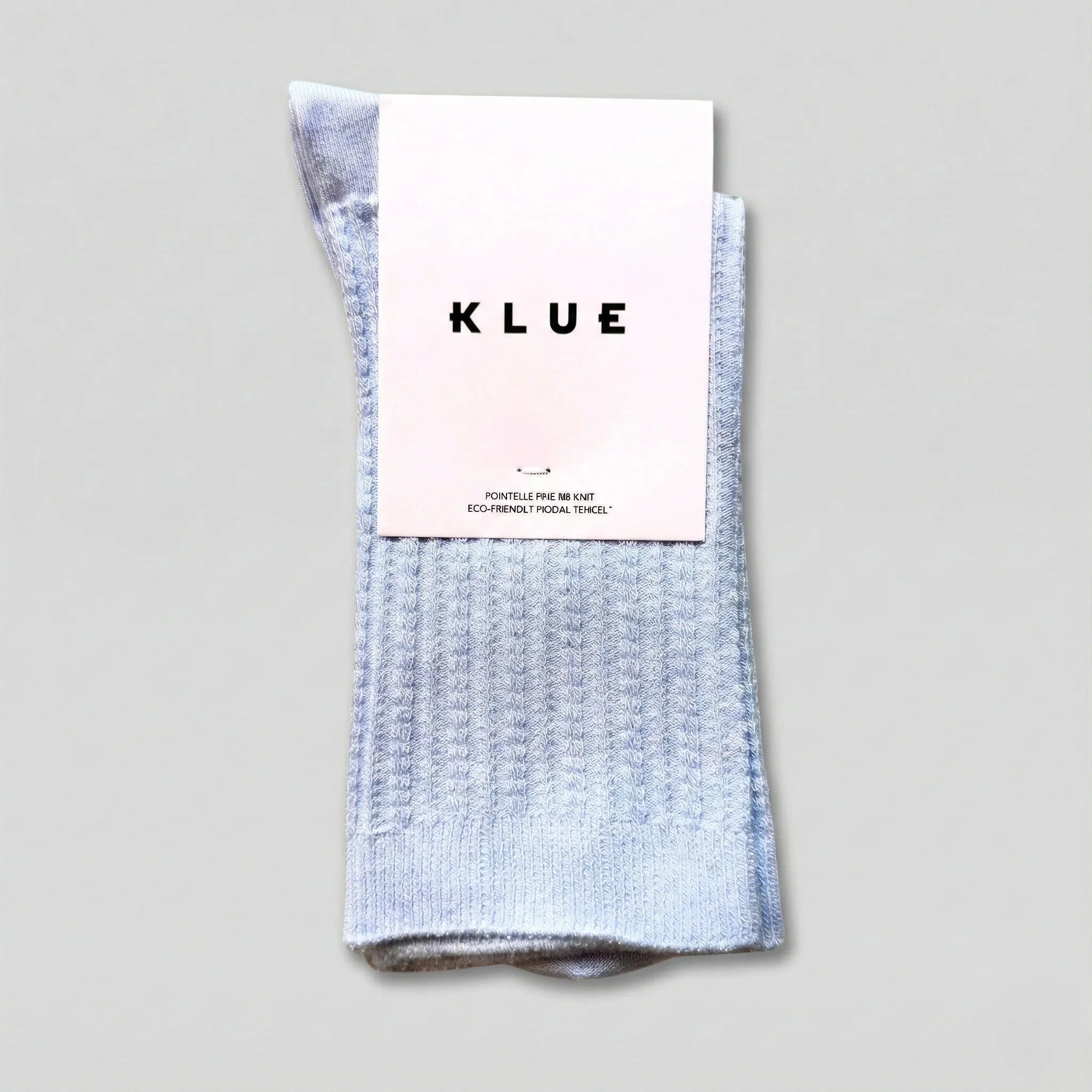Pointelle Fine Rib Modal Socks dust sky blue