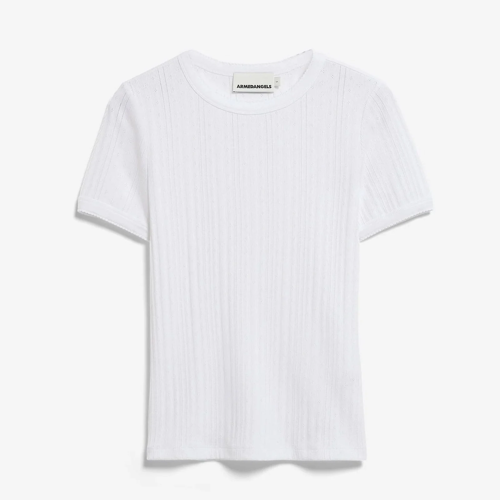 Pointelle T-Shirt white - Image 3