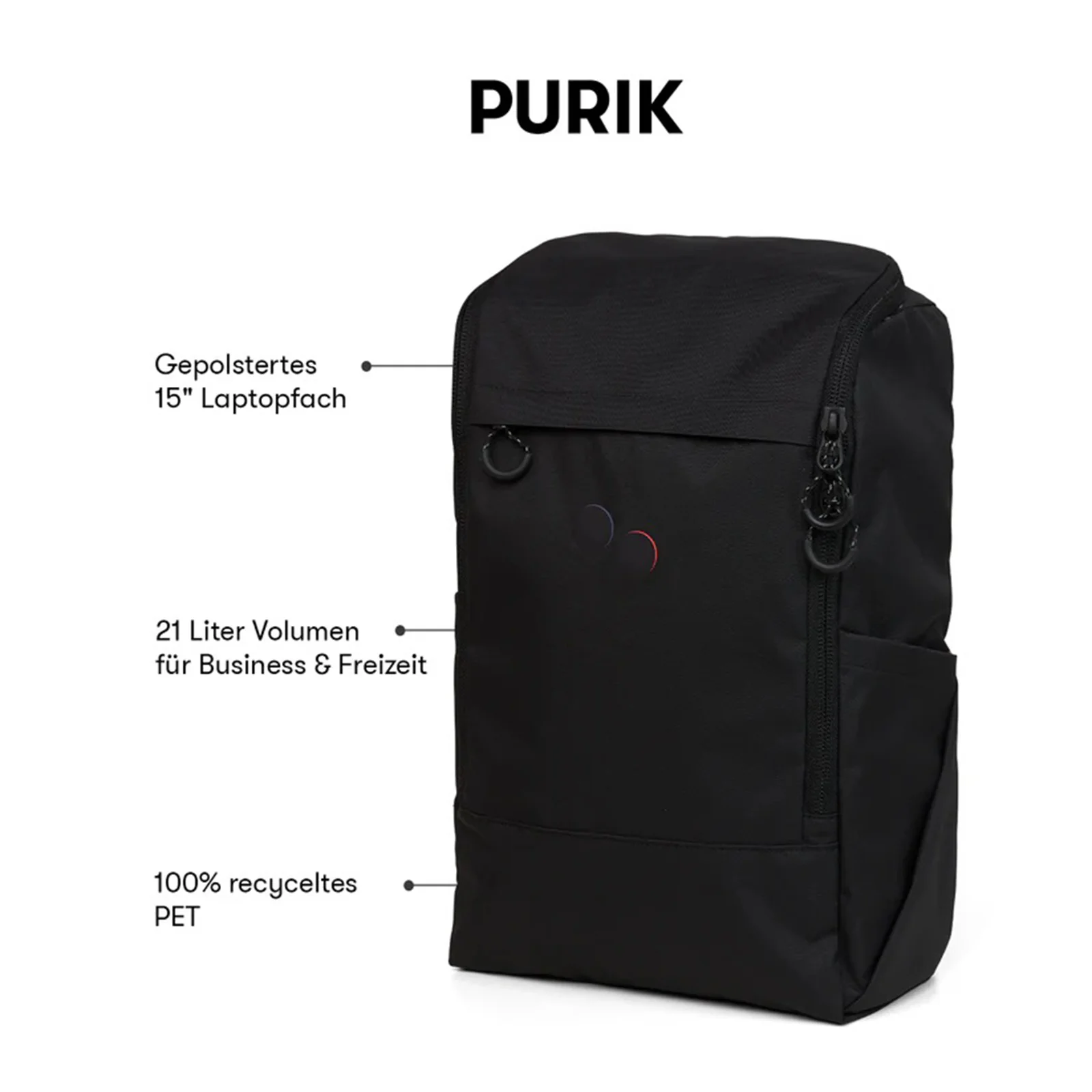 Purik Backpack rooted black - Image 7