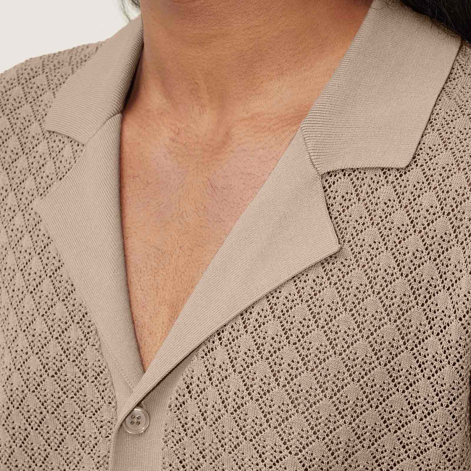 Ray Knit Cardigan 425087 sand - Image 4
