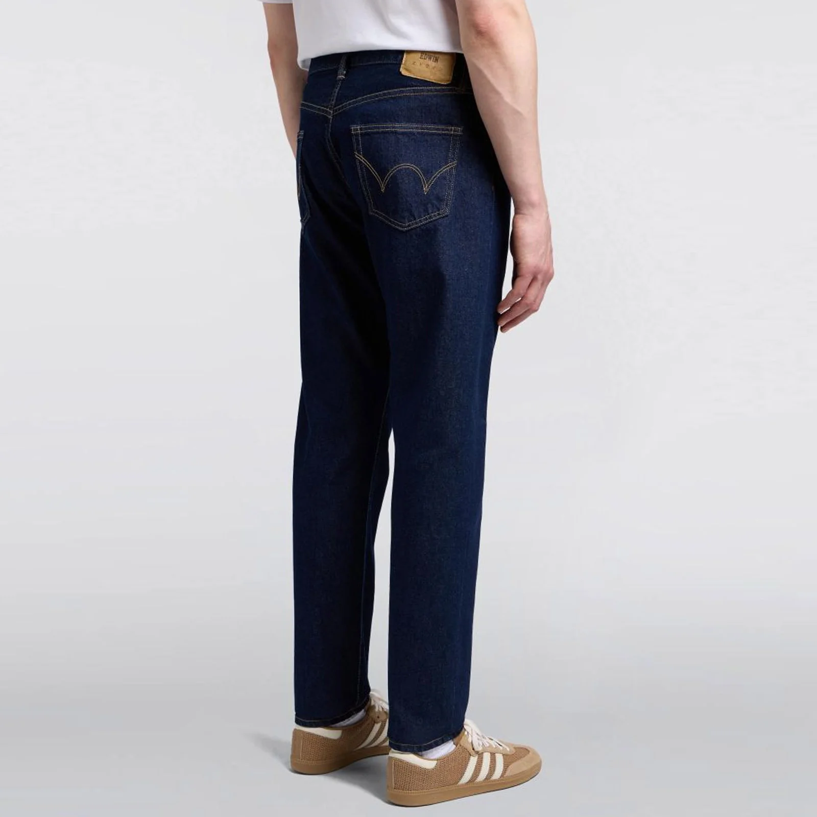 Reg Tapered Kaihara Openend Denim 12 oz blue rinsed - Image 3