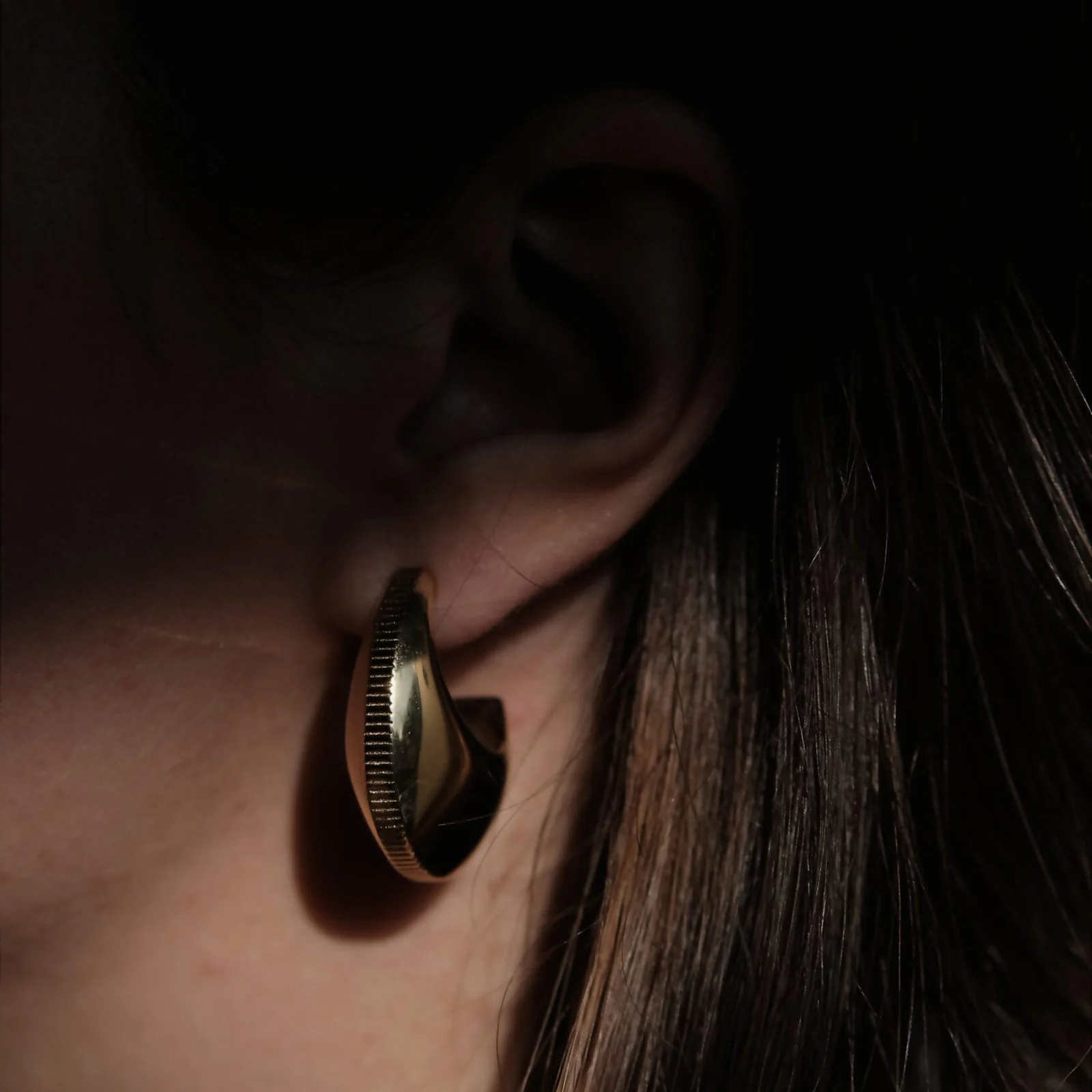 Ribble Earrings gold - Image 4
