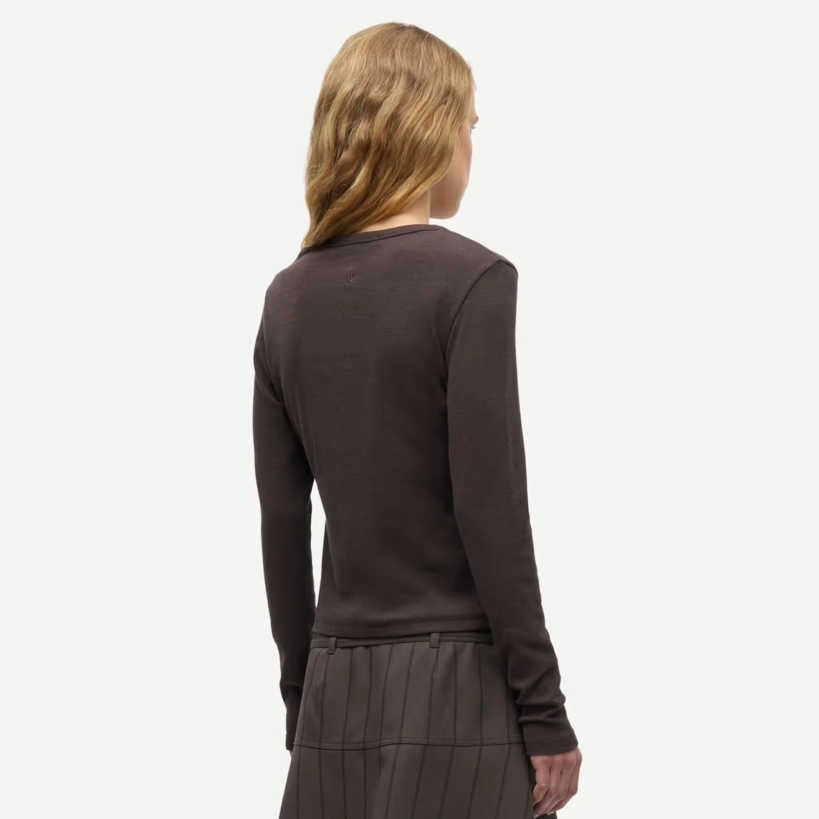 Saalexo LS Cardigan 7542 mulch - Image 2