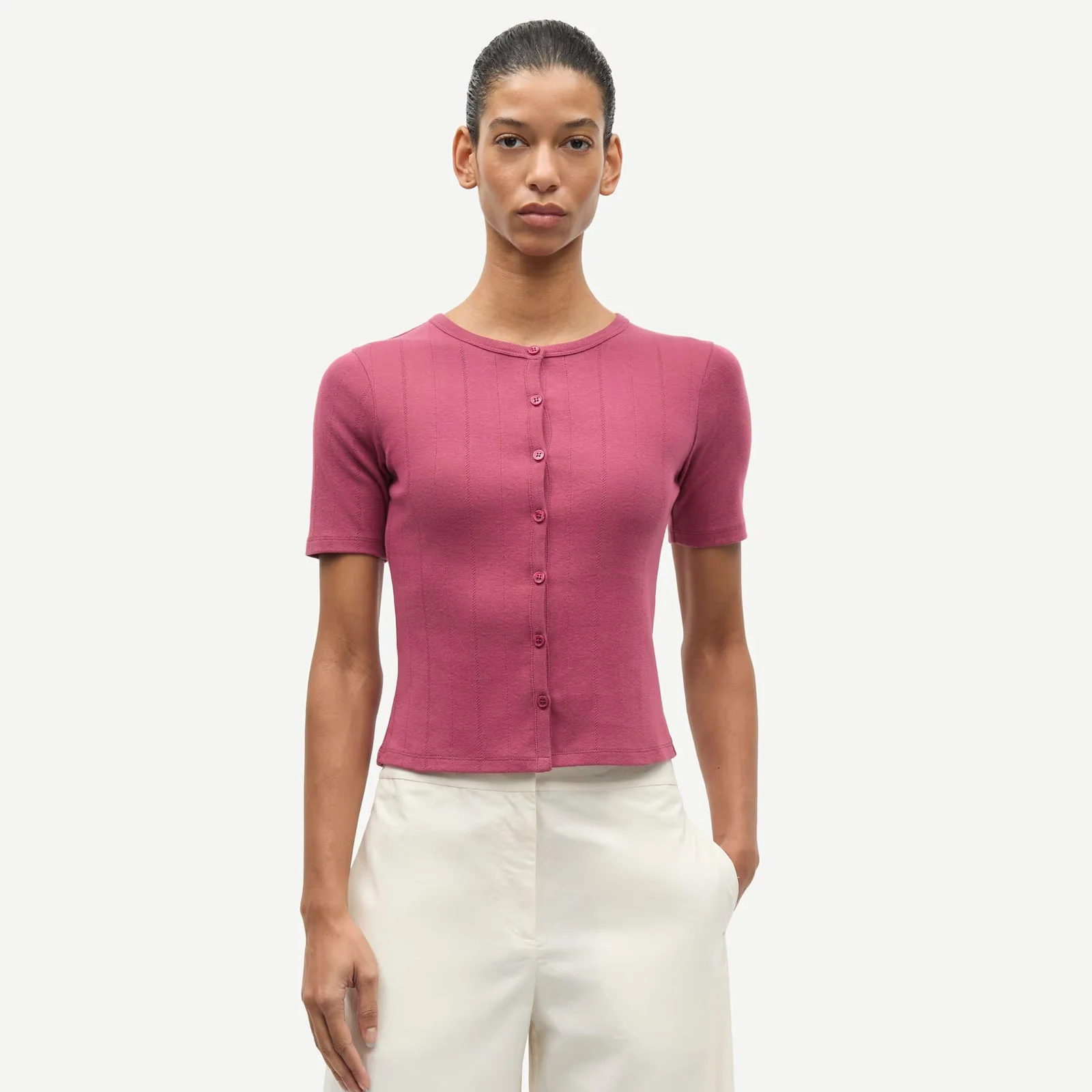 Sajuni SS Cardigan 15901 dry rose