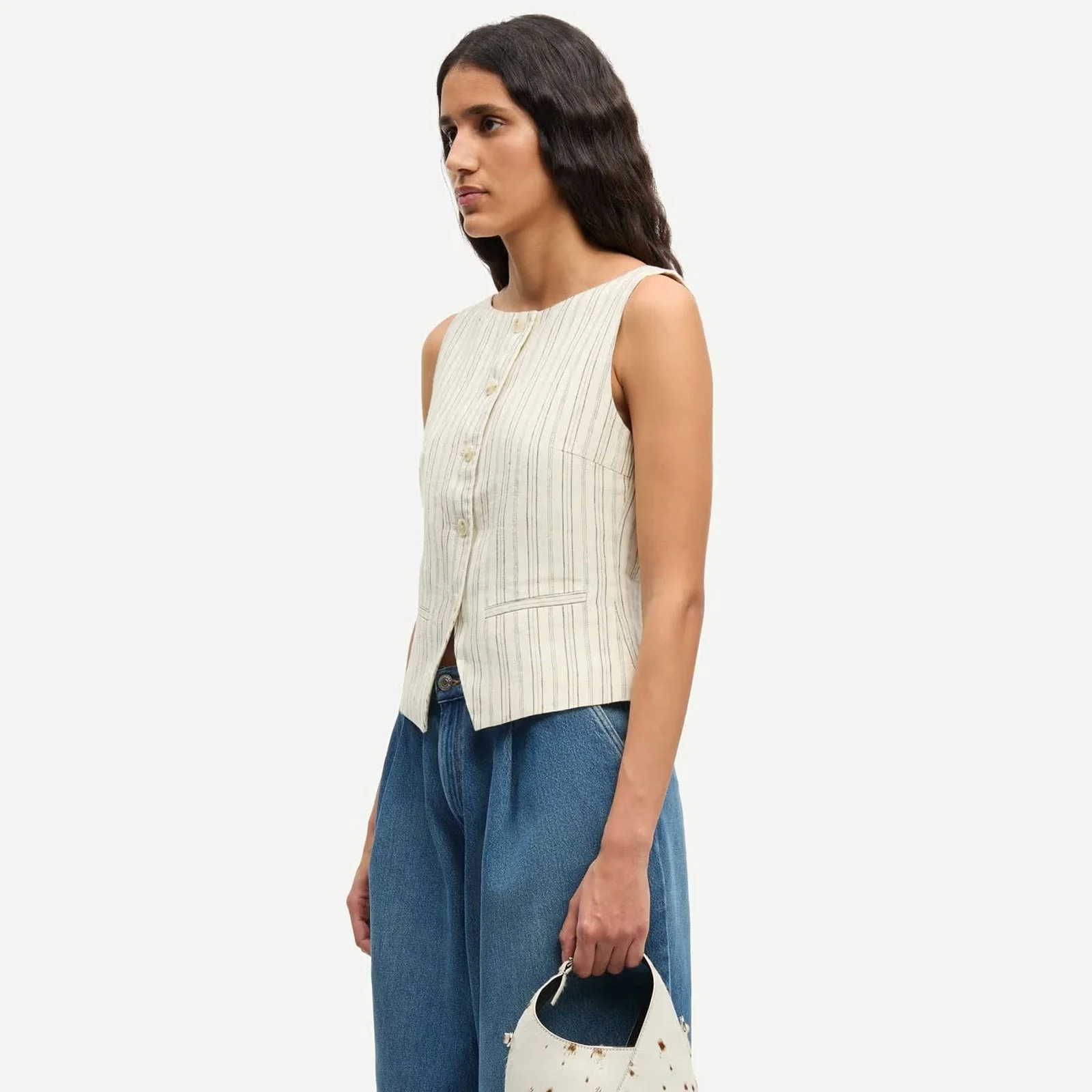 Saloves Vest 14329 bone st. - Image 3