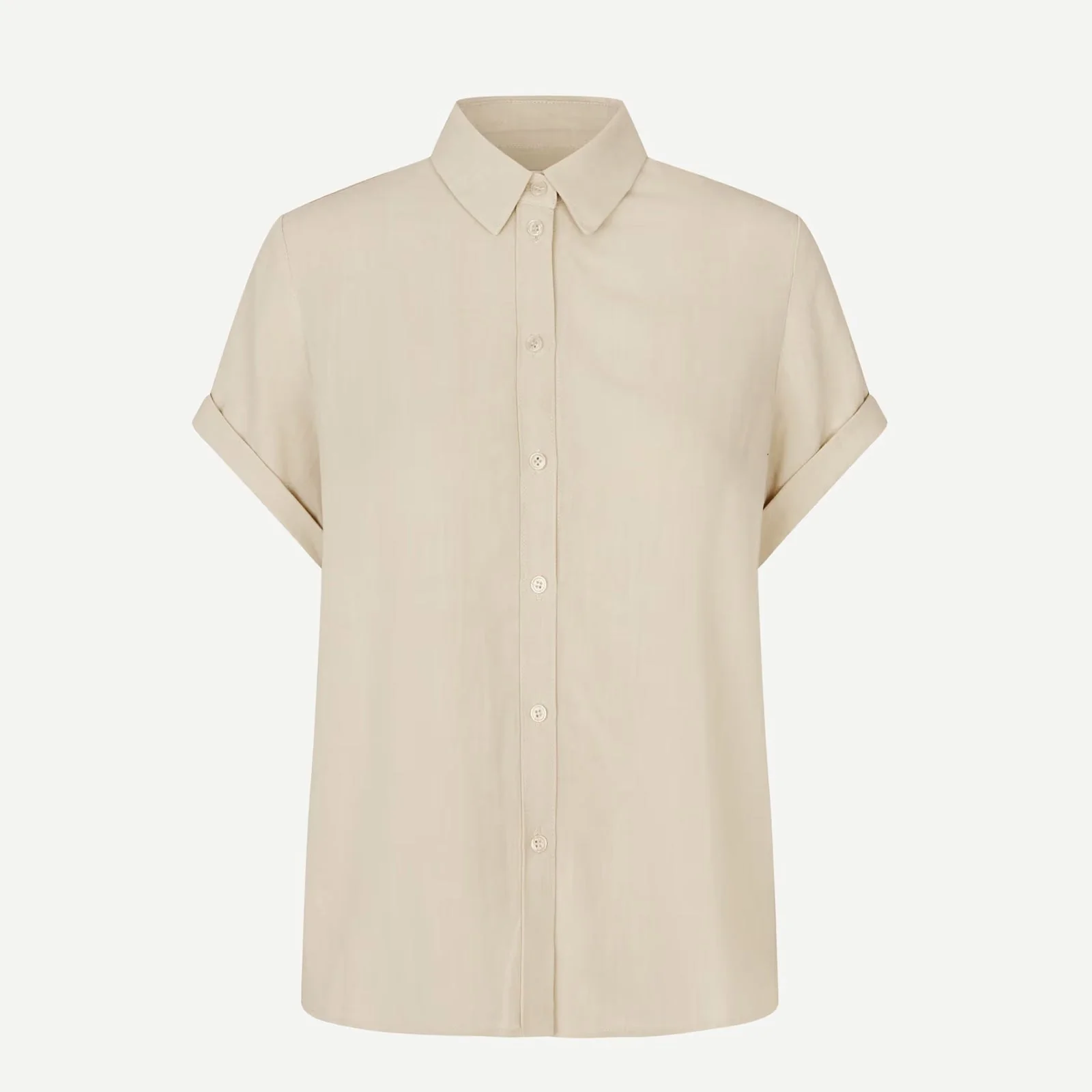 Samajana SS Shirt 15938 bone white mel.