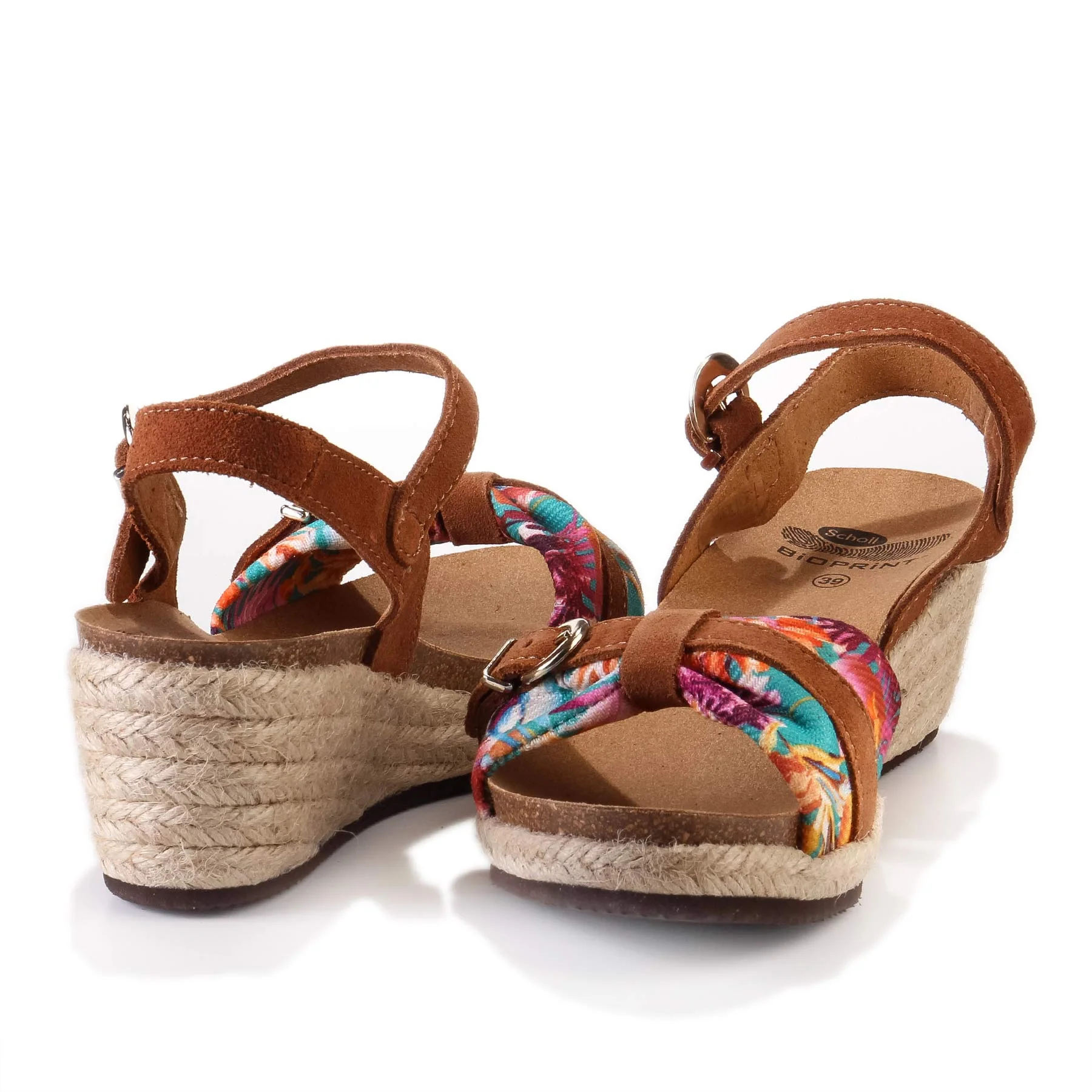 Vale Sandale tan fantasy suede textile - Image 3