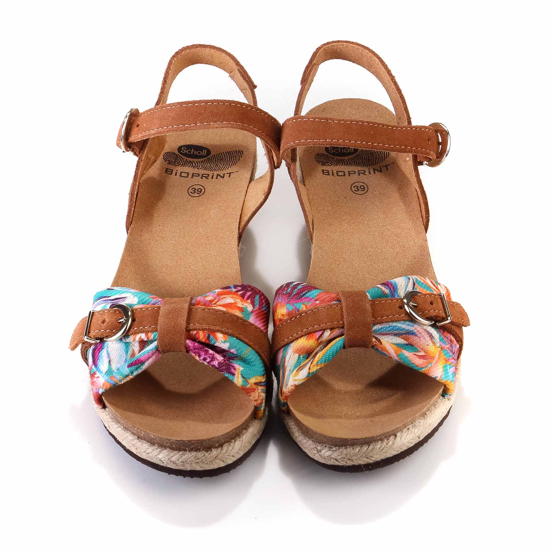Vale Sandale tan fantasy suede textile - Image 5