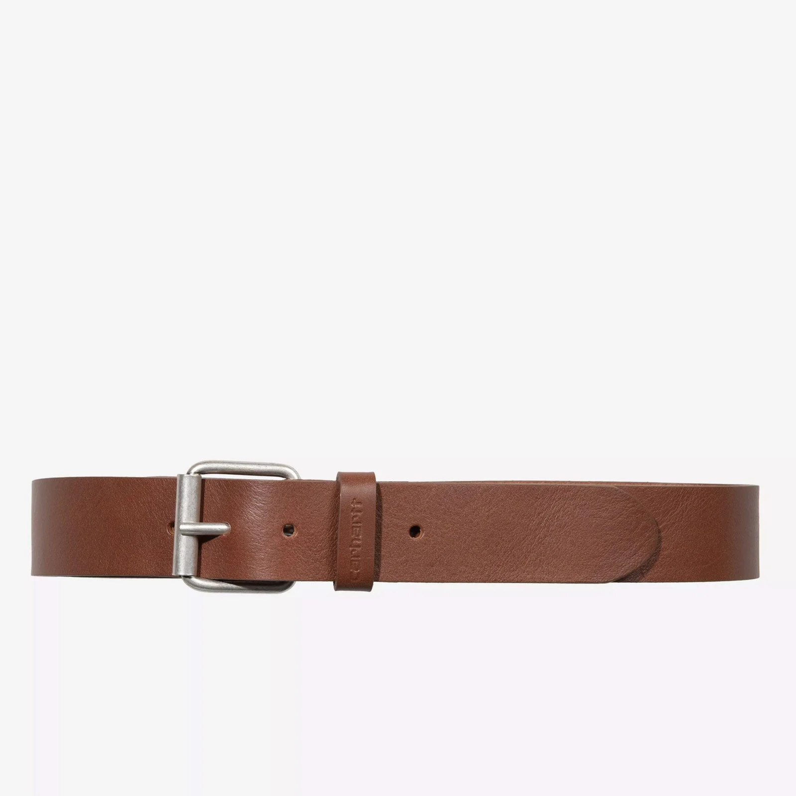 Script Belt Leather cognac/silver