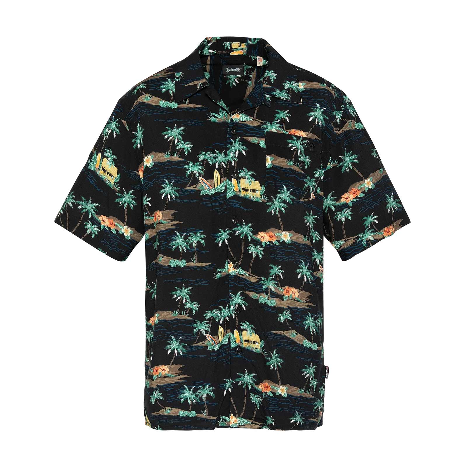 Shcapri Chemise Vintage Print Hawai black cabana - Image 2