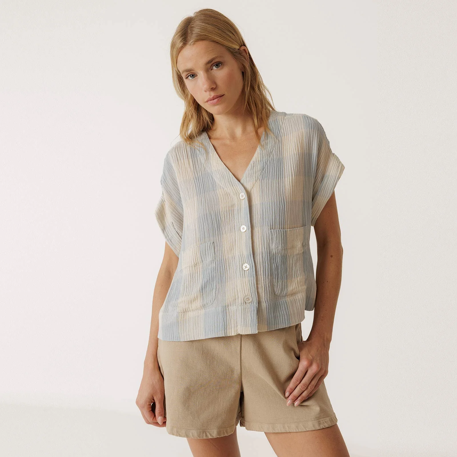 Short Sleeve Viscose Blouse jazmin