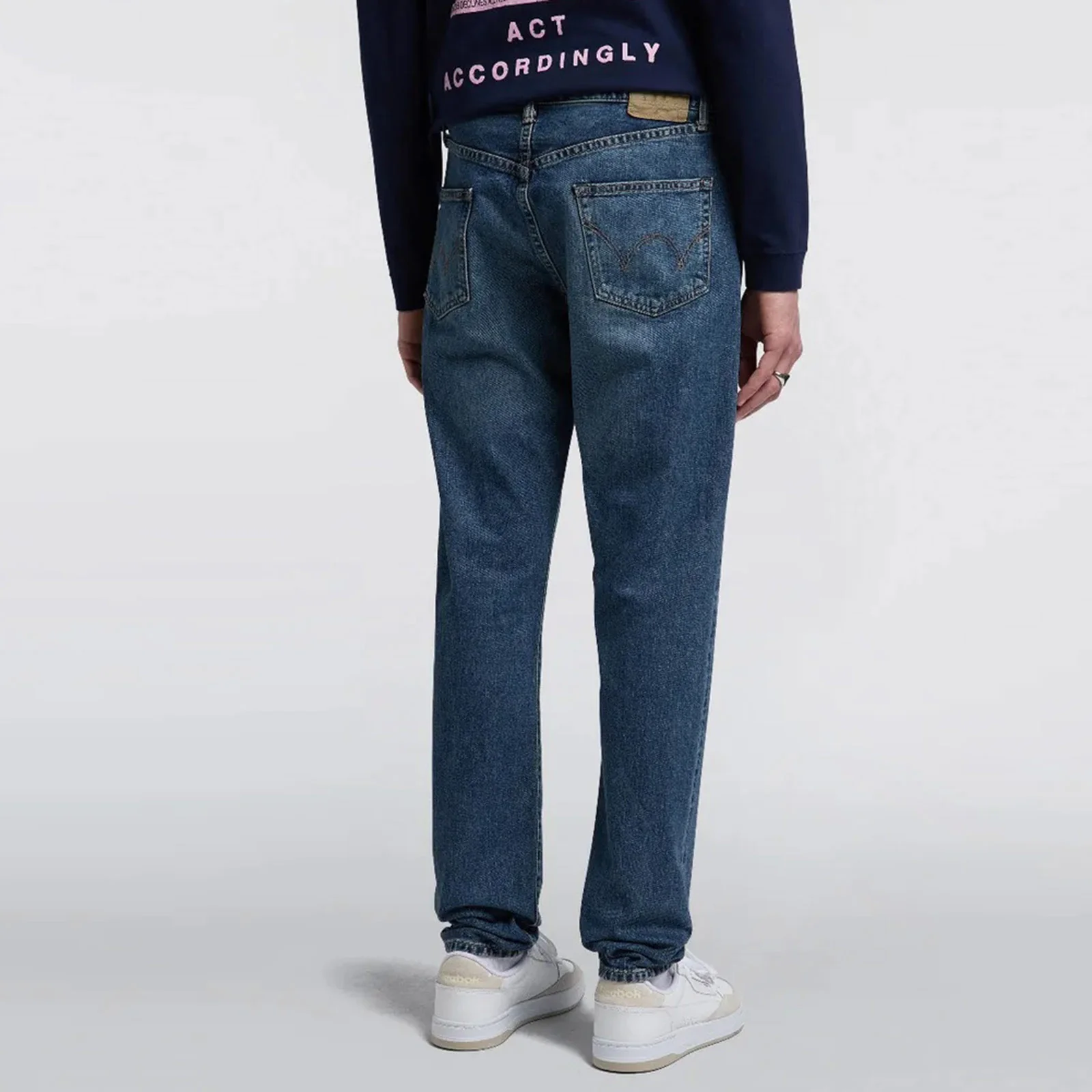 Slim Tapered Kaihara blue mid dark wash - Image 2