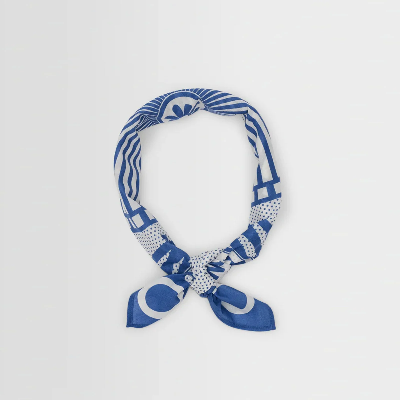 Sloane Neckscarf ecru/blue - Image 2