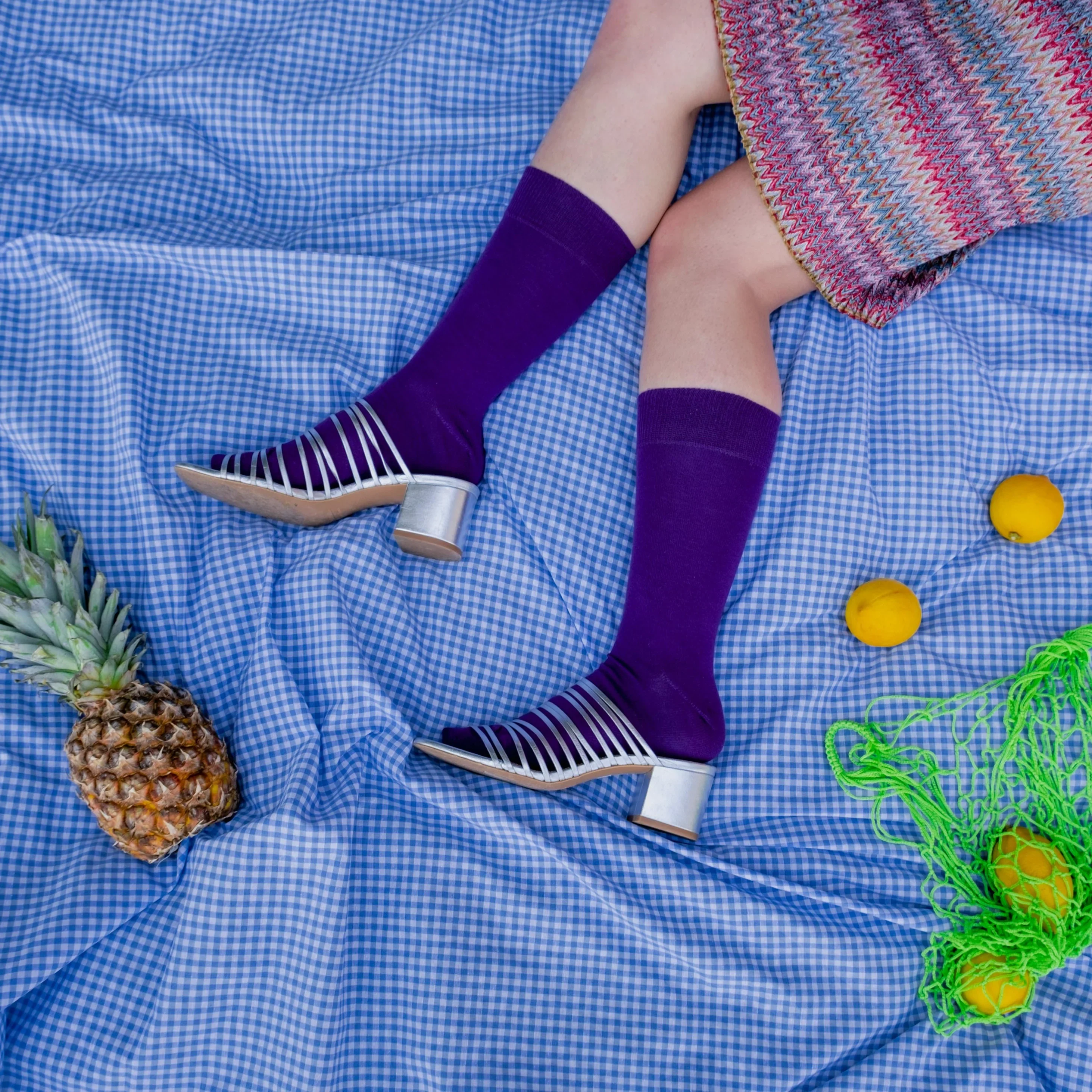 Solid Socks purple - Image 2