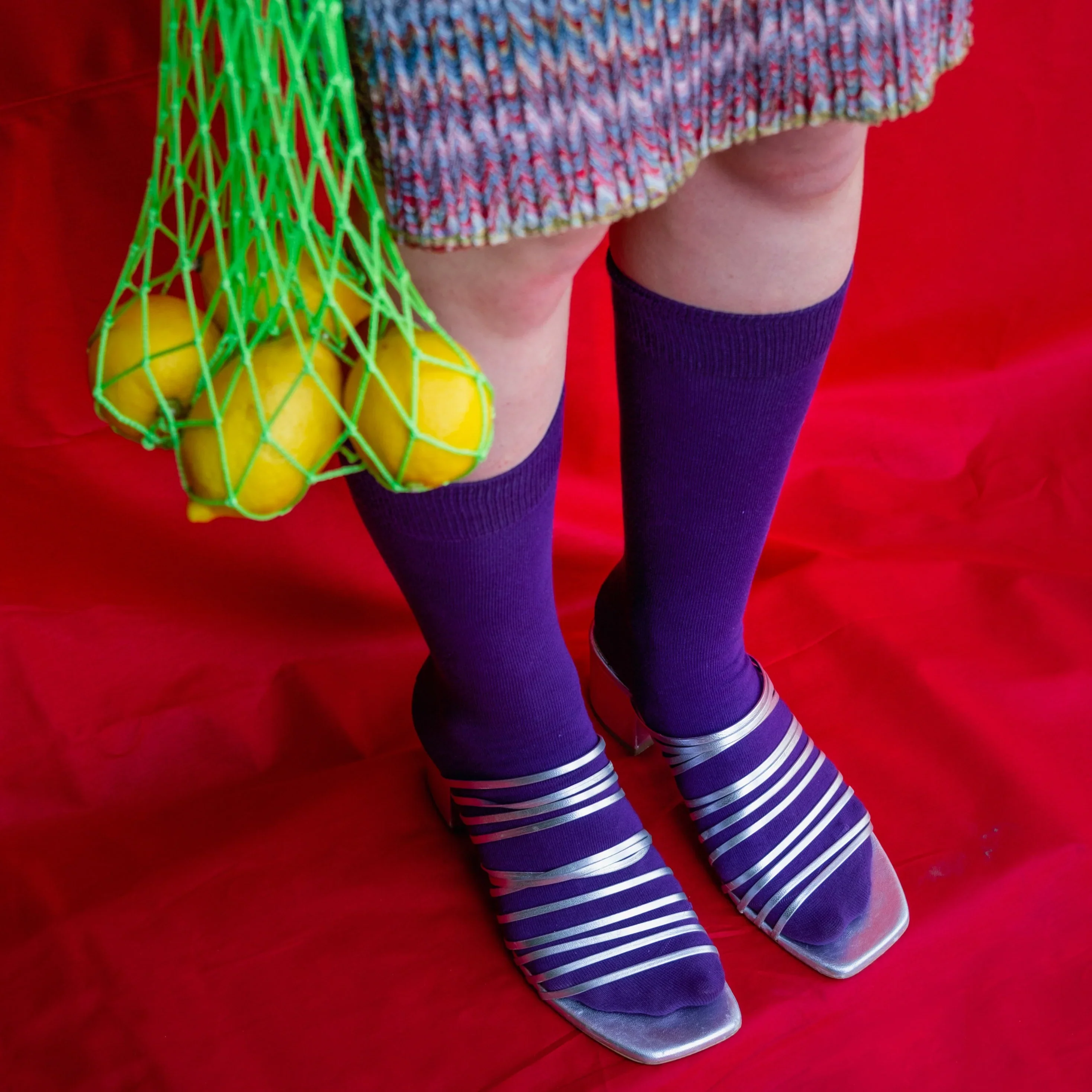 Solid Socks purple - Image 3