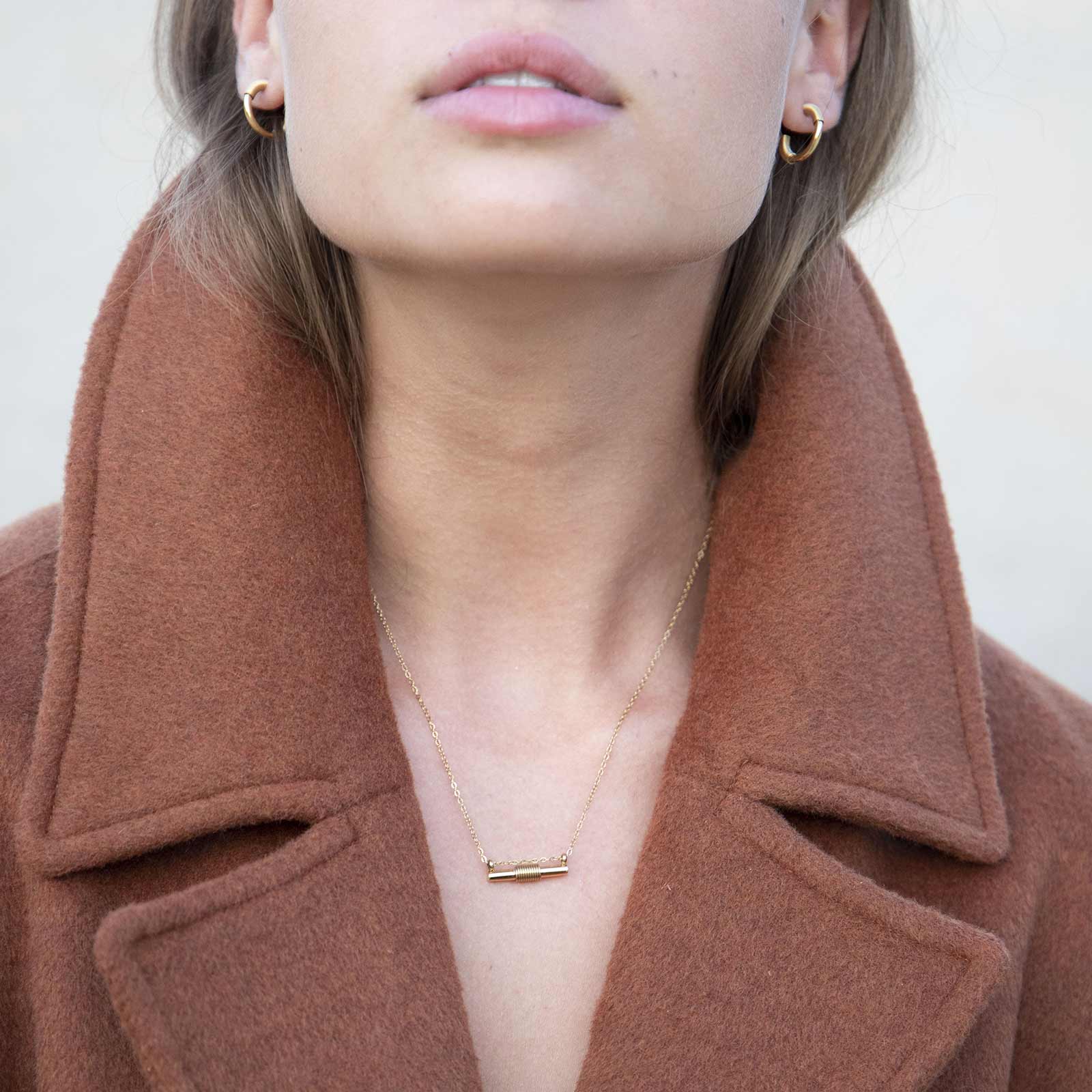 Spiral Necklace gold - Image 3