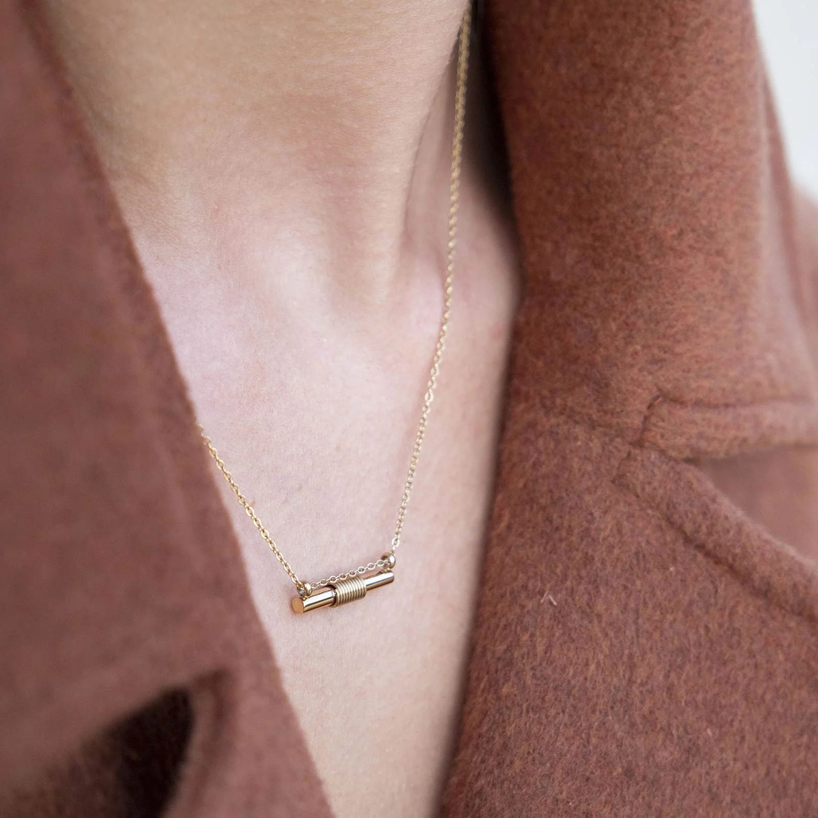 Spiral Necklace gold - Image 4