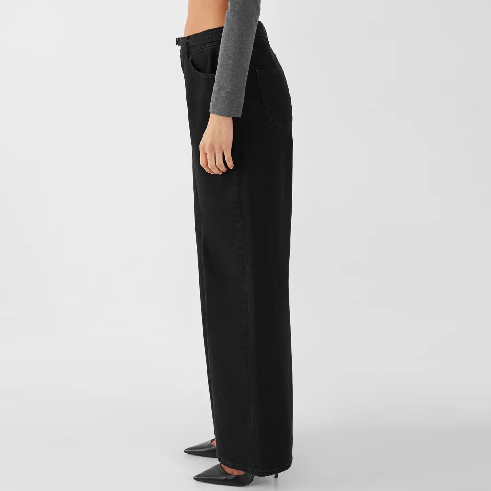 Sunny Classic Wide Leg Jeans black/black - Image 3