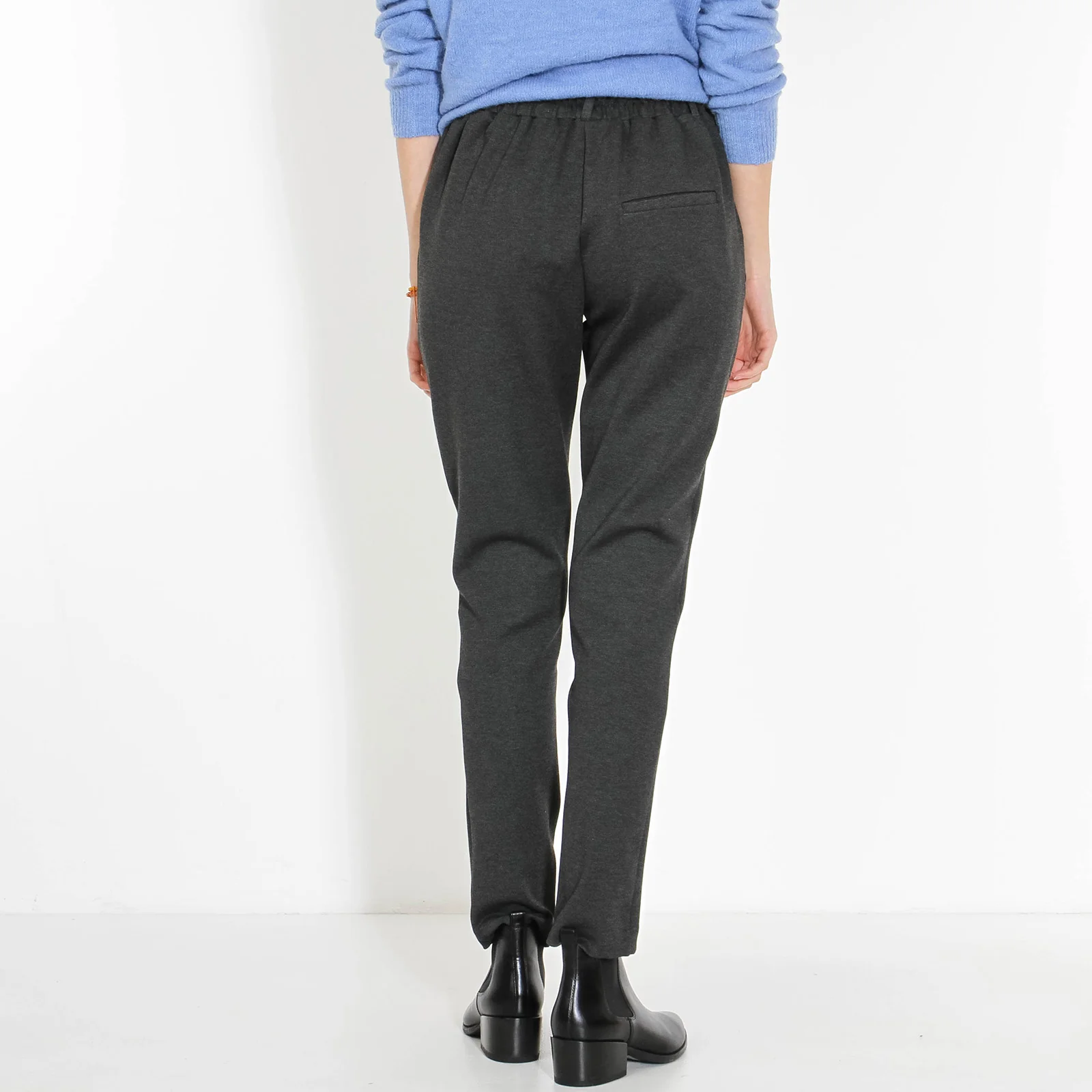 Thelma Ankle Pants dark grey mel - Image 5