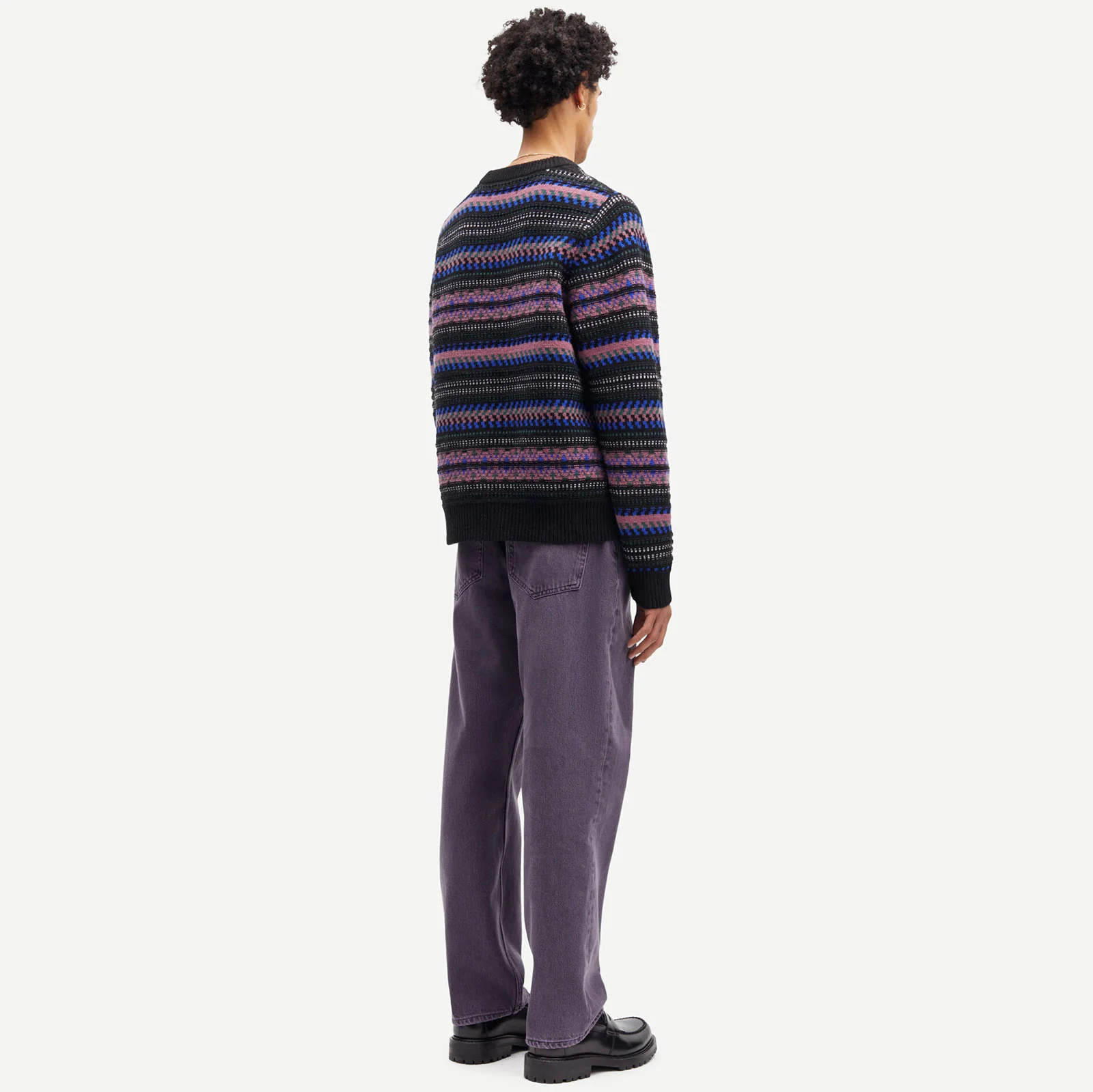 Tiago Crew Neck Jumper tulipwood striped - Image 3