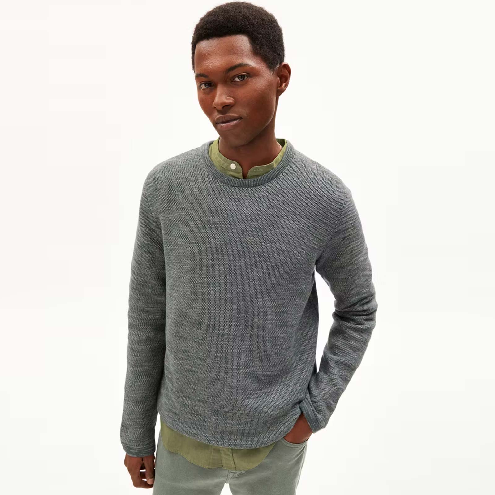 Tolaa Jumper space steal-grey green - Image 2