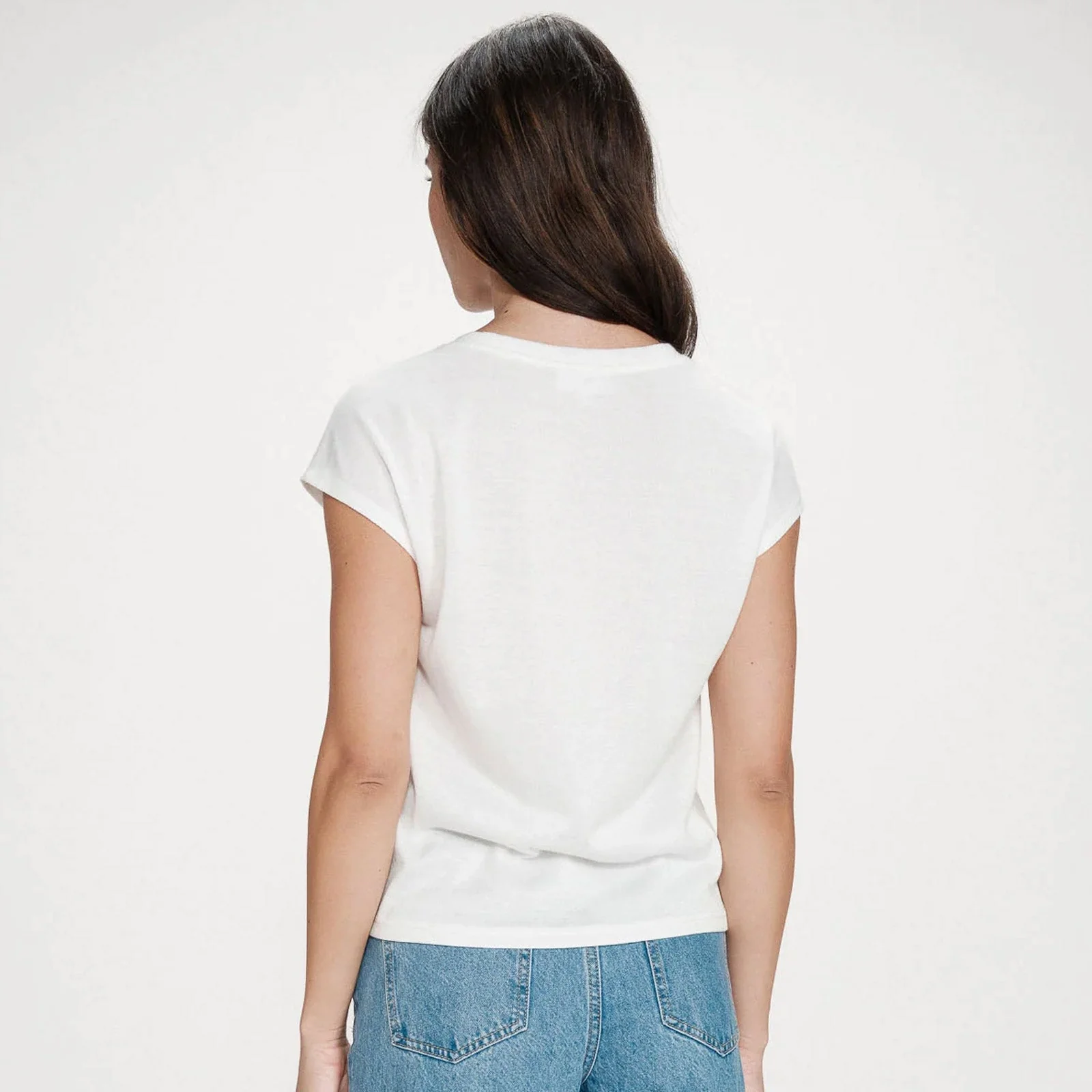 V-Neck Lurex Top Valsons ivoire - Image 2