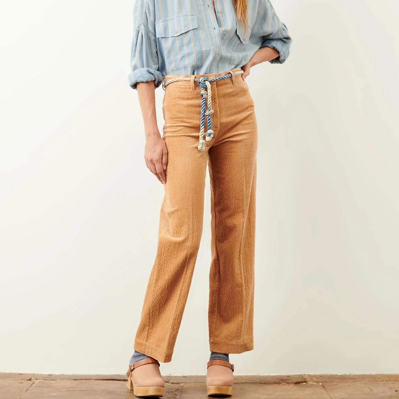 Velvet Lover Cord Trousers chamottée