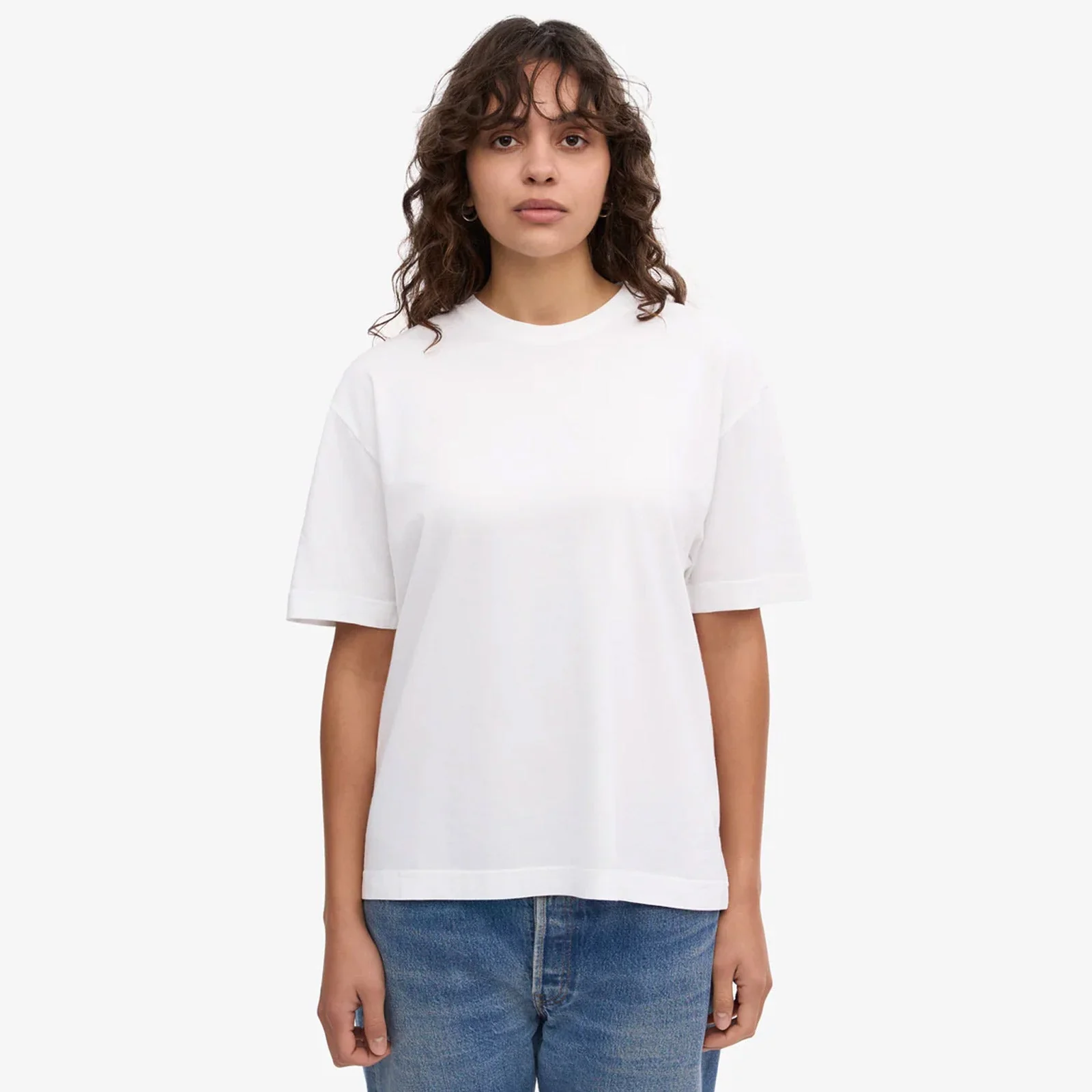 W Organic Oversized Tee optical white