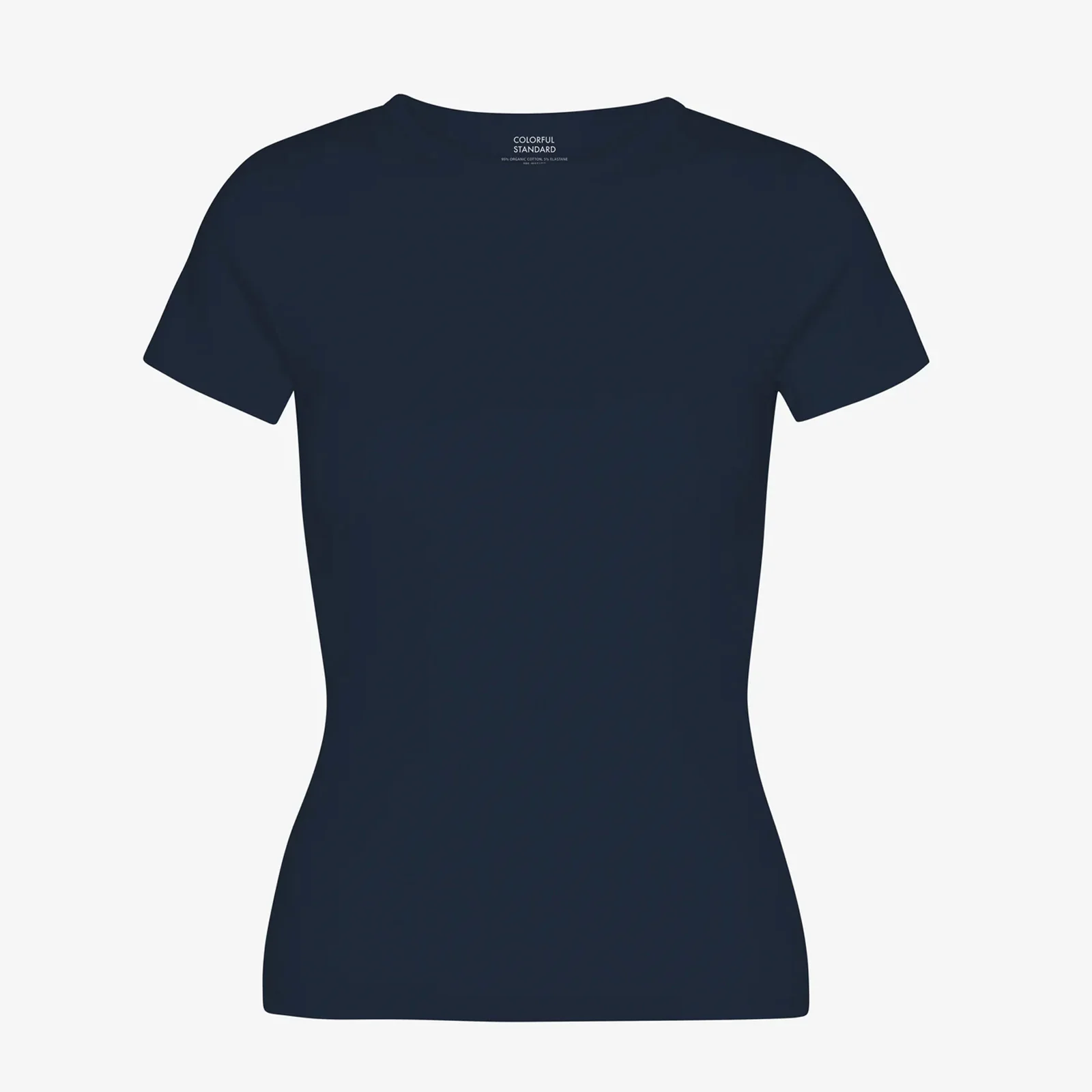 W Organic Rib SS T-Shirt navy blue - Image 3