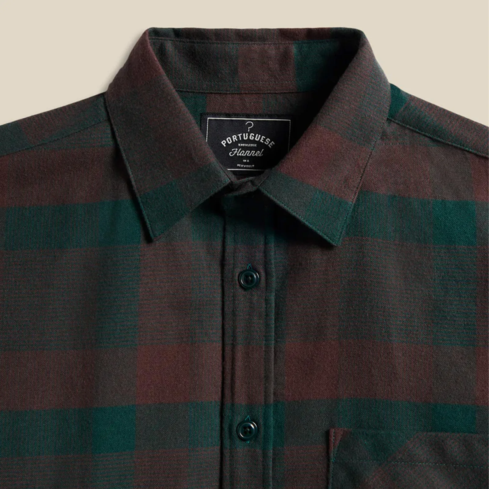 Walken Flannel Shirt brown/green - Image 2