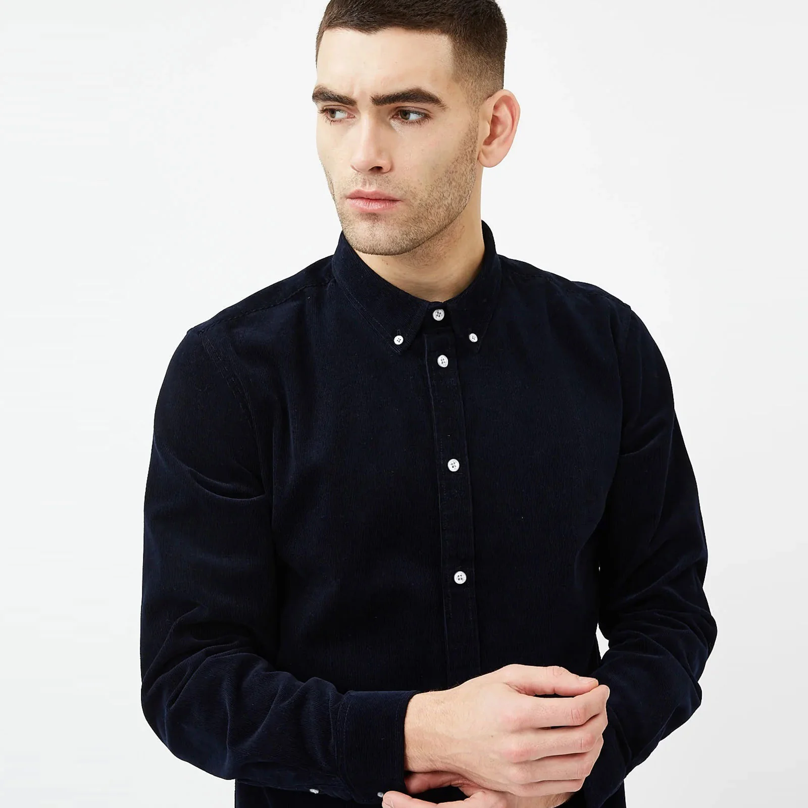 Walther 2.0 Cord Shirt navy blazer - Image 4
