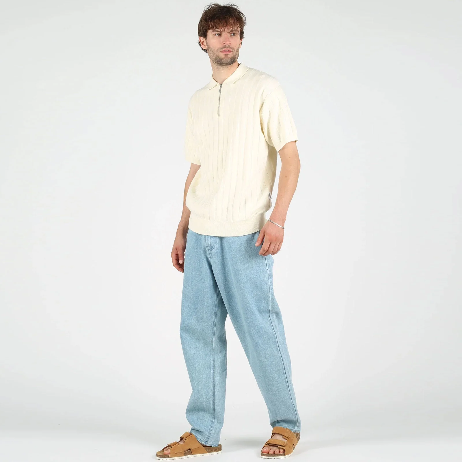 WeBo Knit Polo Shirt ecru - Image 3
