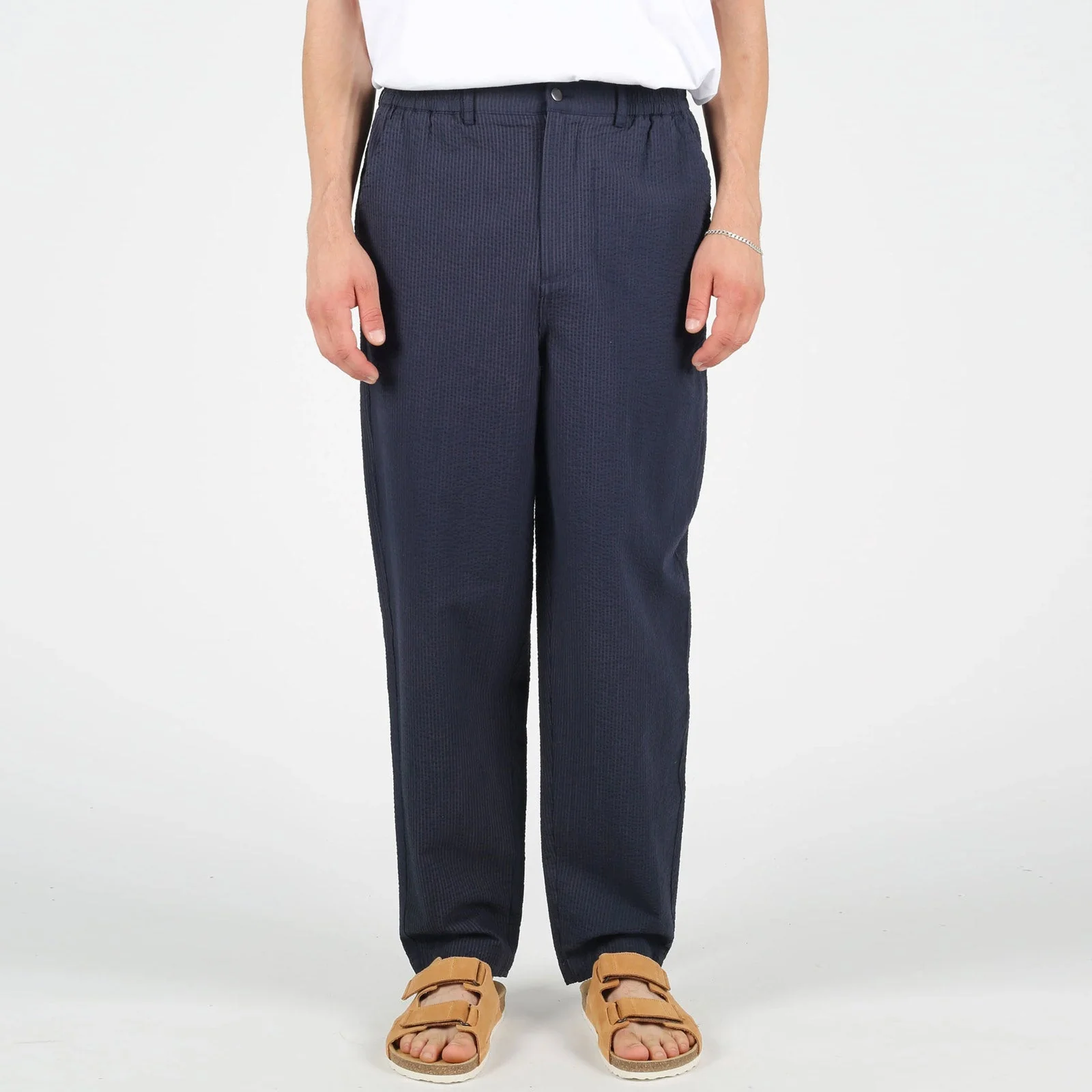 WeGrover Seersucker Pants dark navy