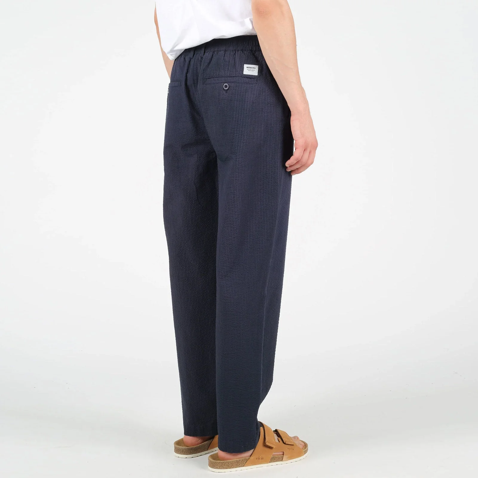WeGrover Seersucker Pants dark navy - Image 2
