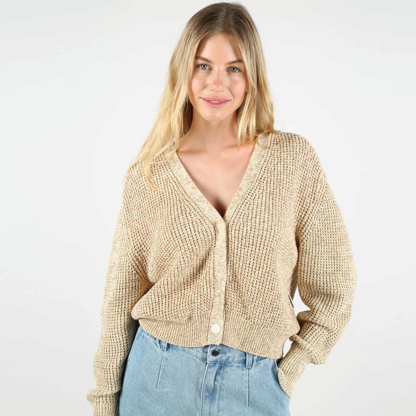 WeMara Cardigan butter melange